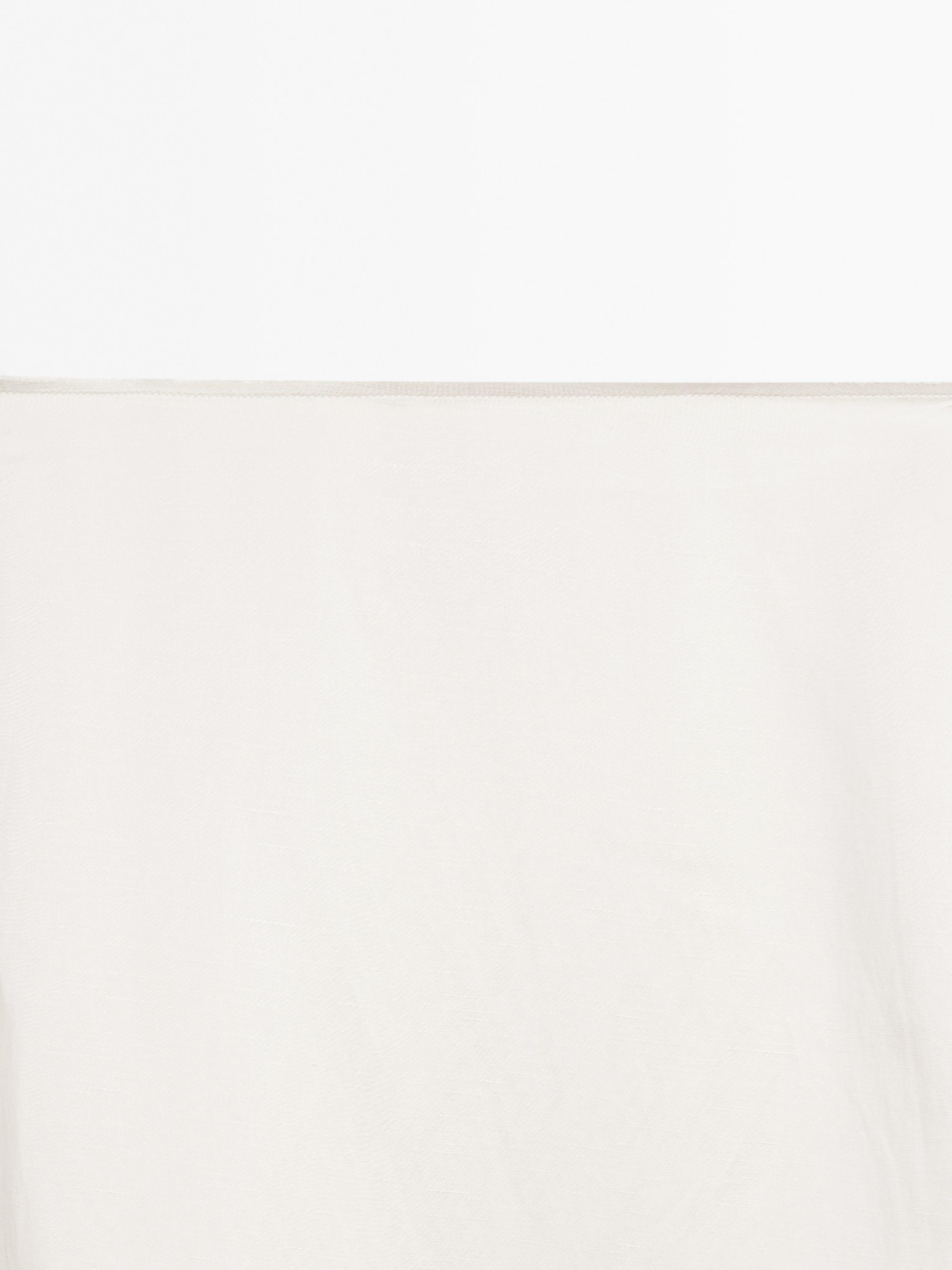 Satin midi skirt with trims