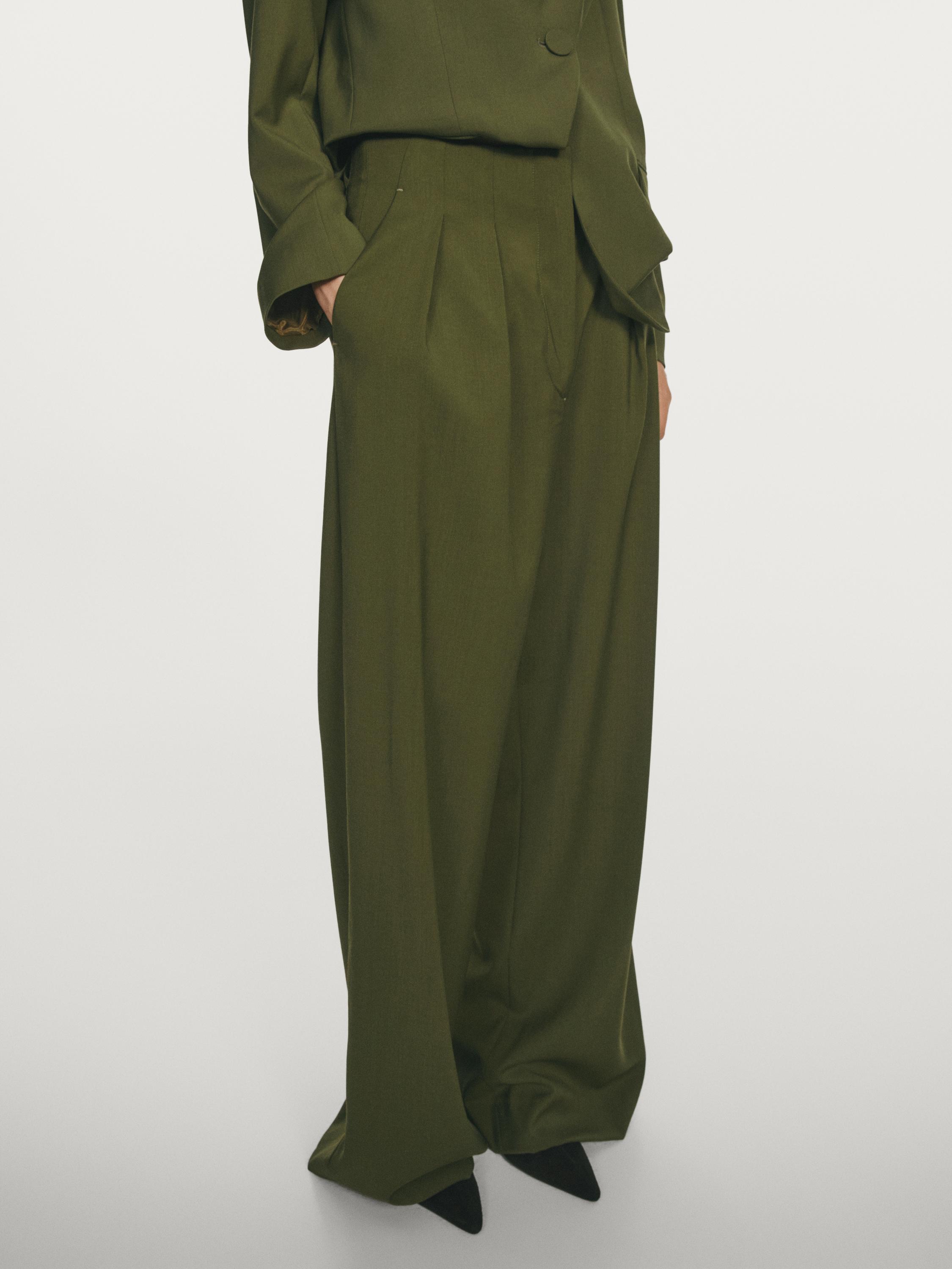 100% wool darted trousers - Studio