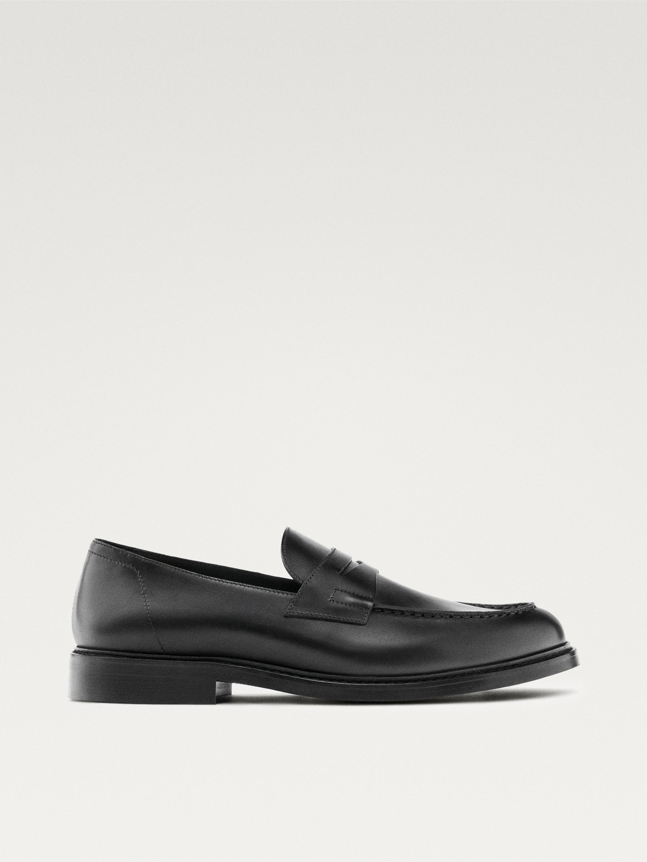 Smart nappa loafers — BLACK