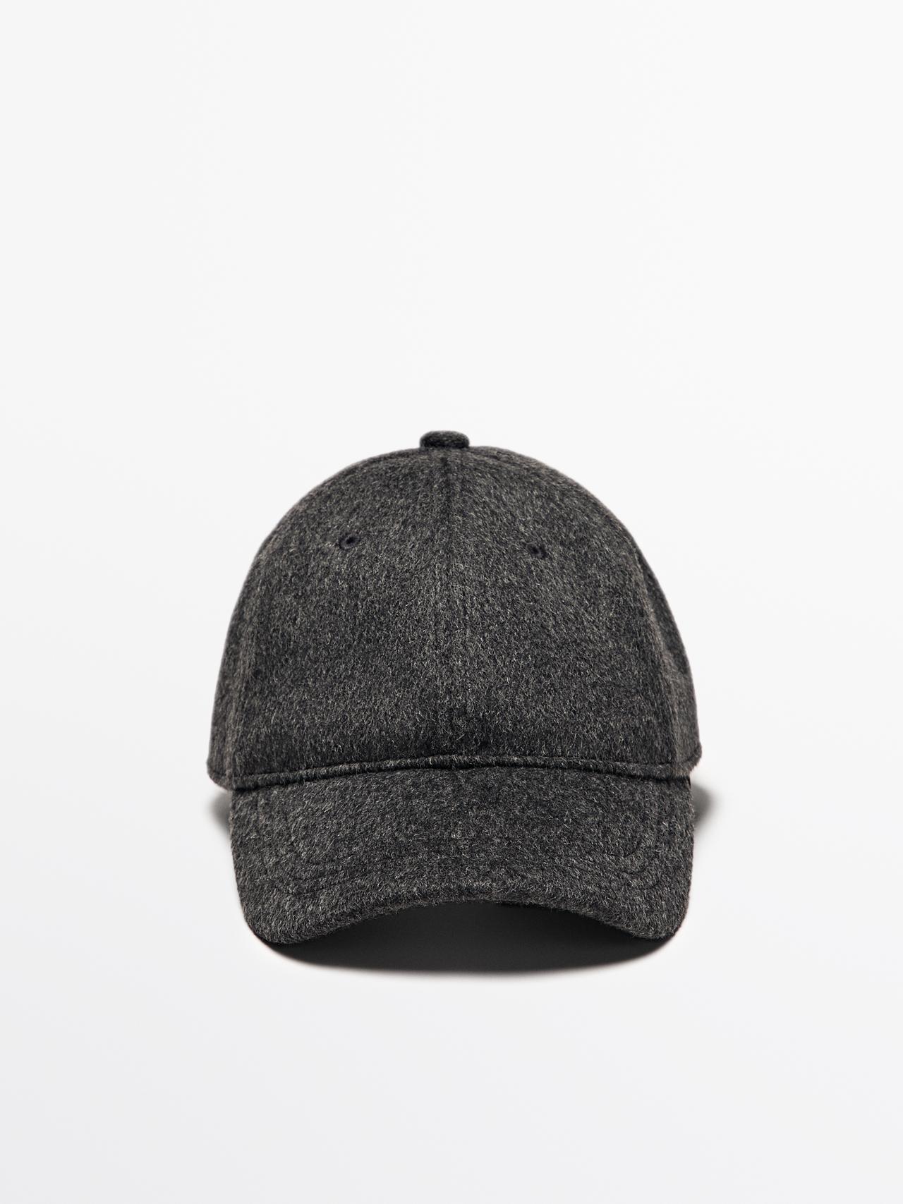 Massimo Dutti - Dames - 100% Wollen Pet - Grijs - 01