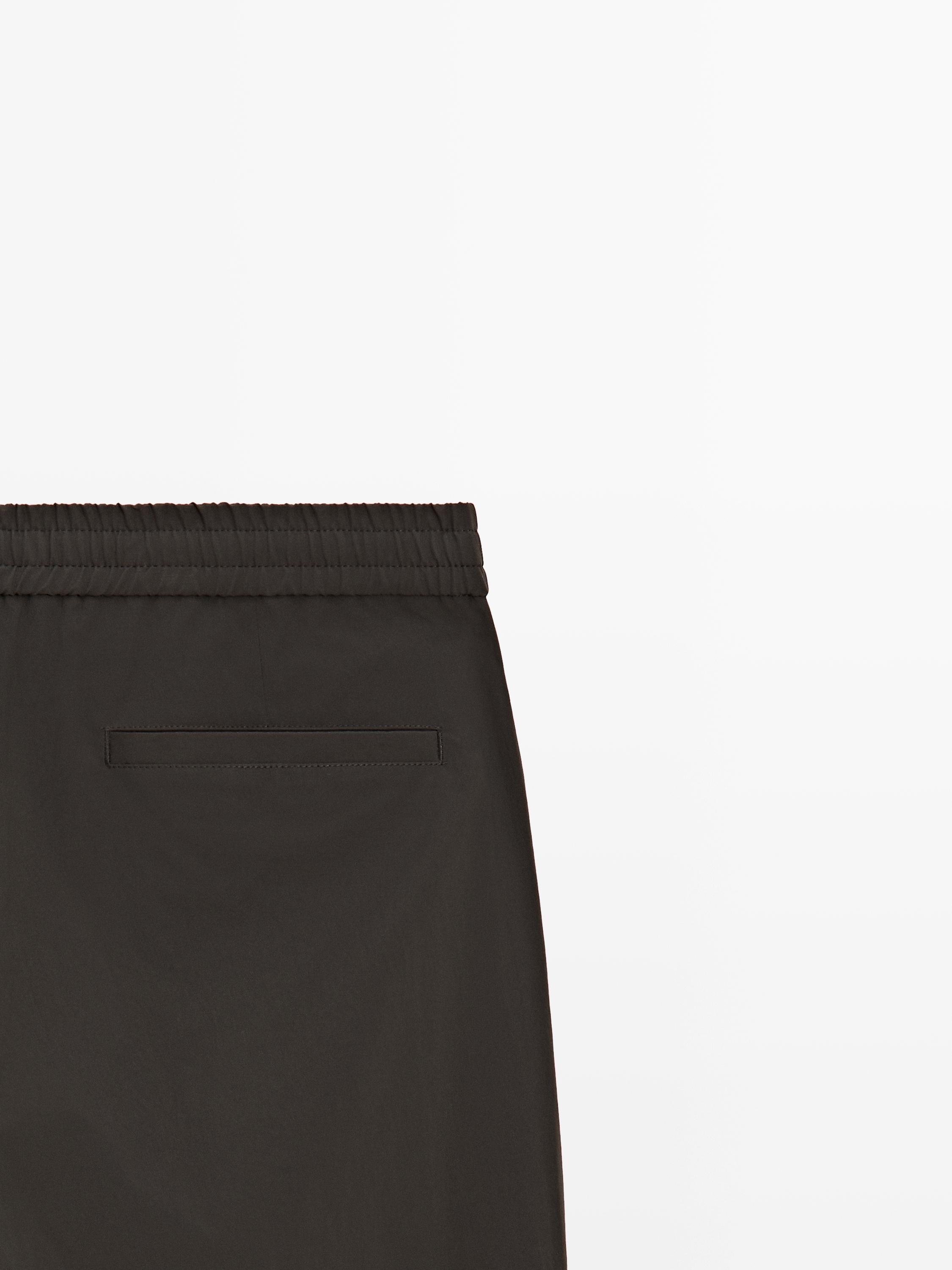 Total look technical trousers — BROWN