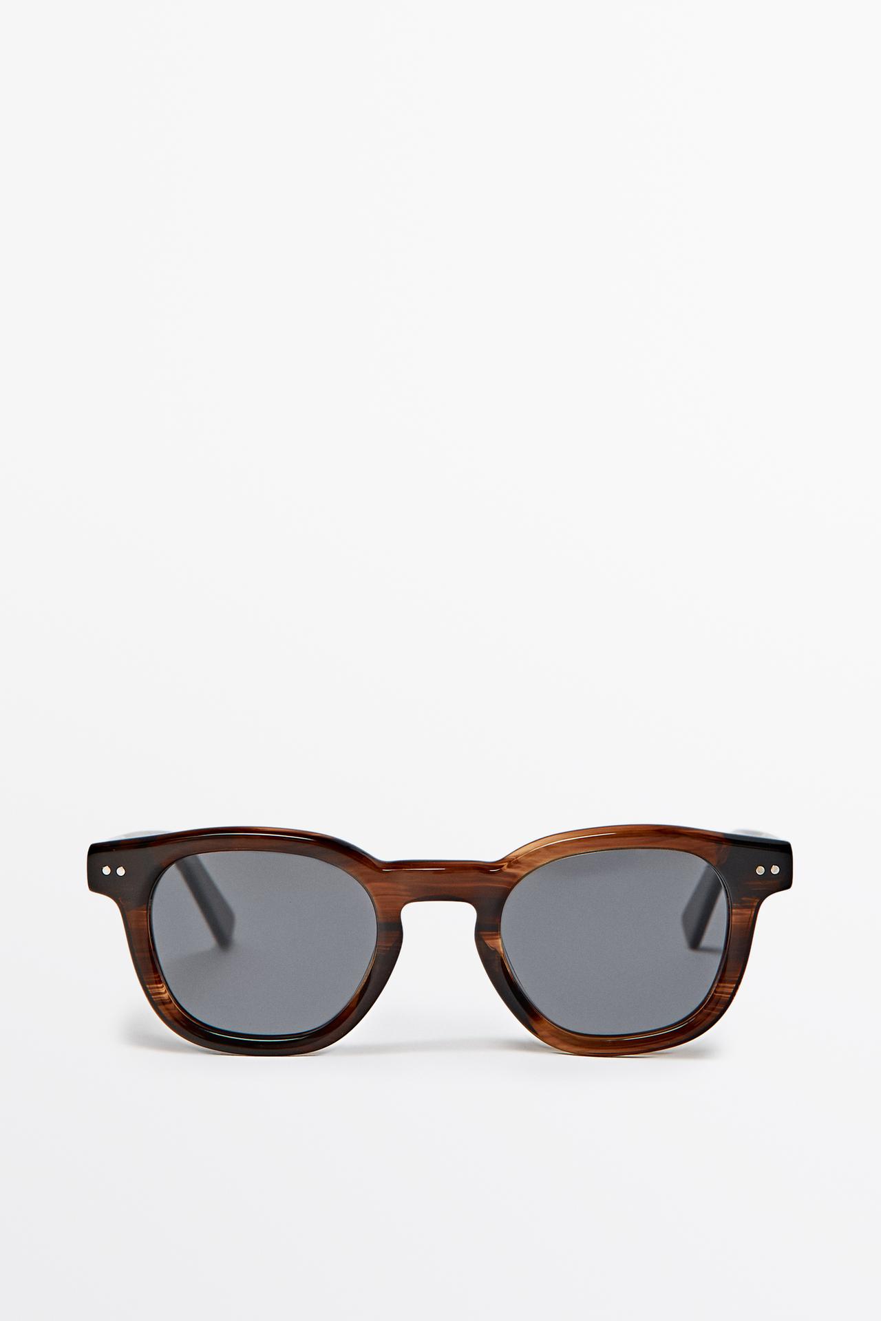 Round sunglasses — MAROON