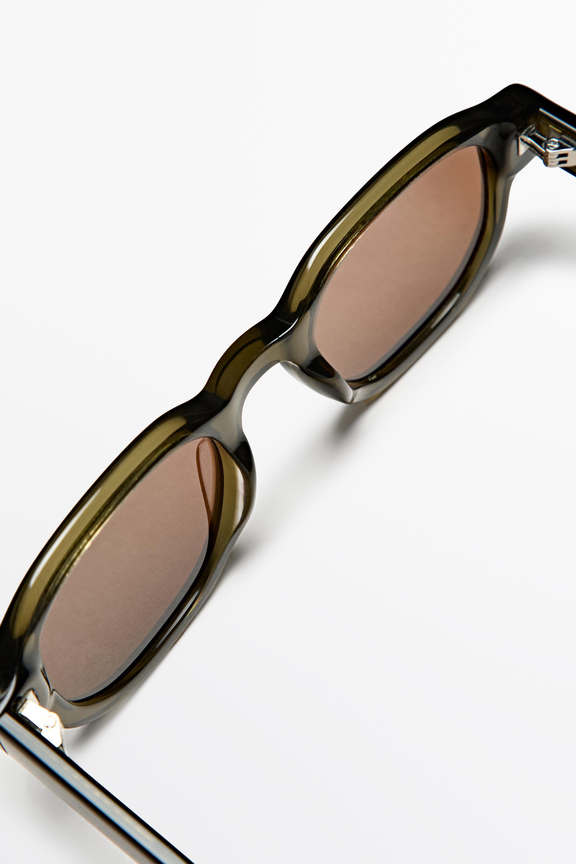 Geometric sunglasses — KHAKI