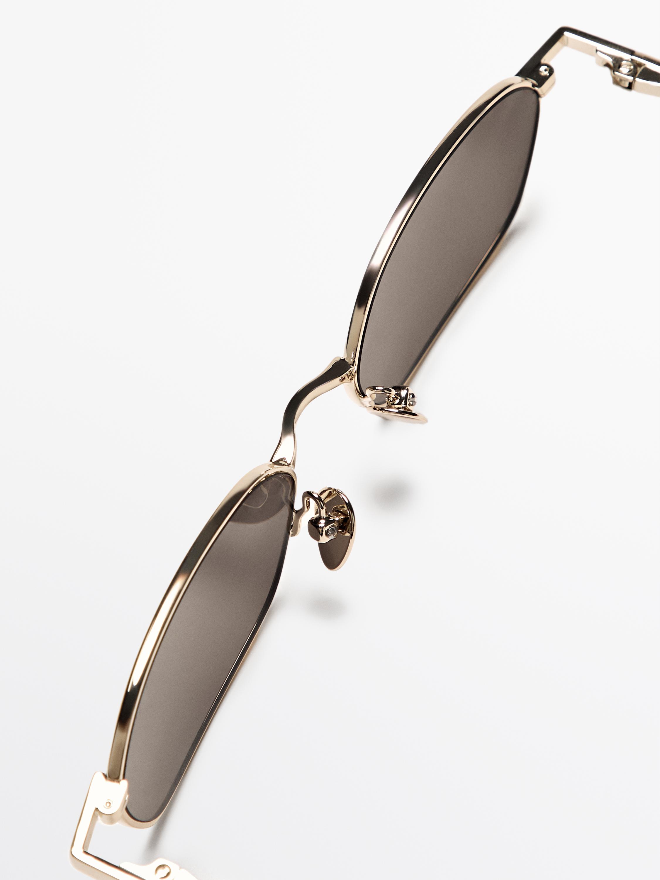 Lunettes de soleil métalliques