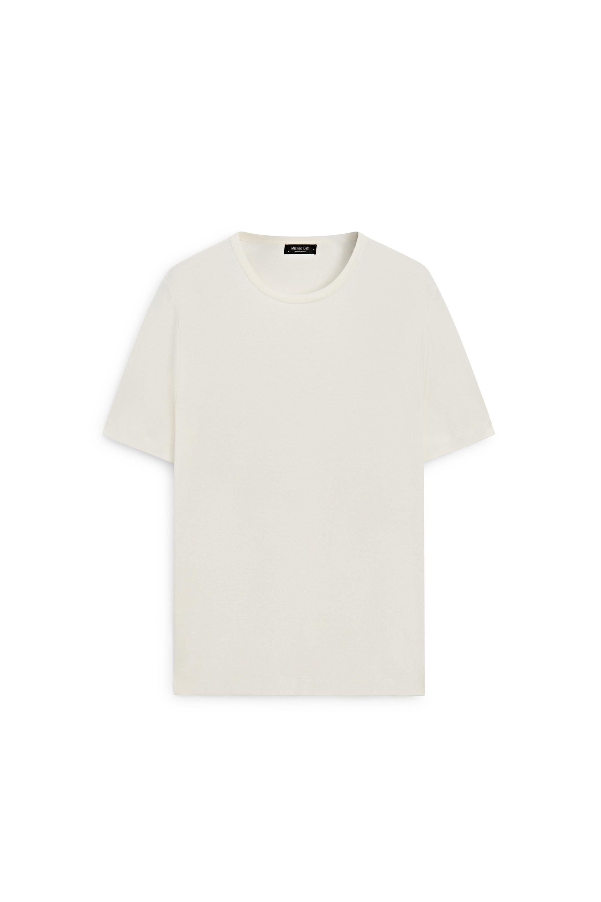 100% Cotton Short-Sleeve T-Shirt — Vanilla
