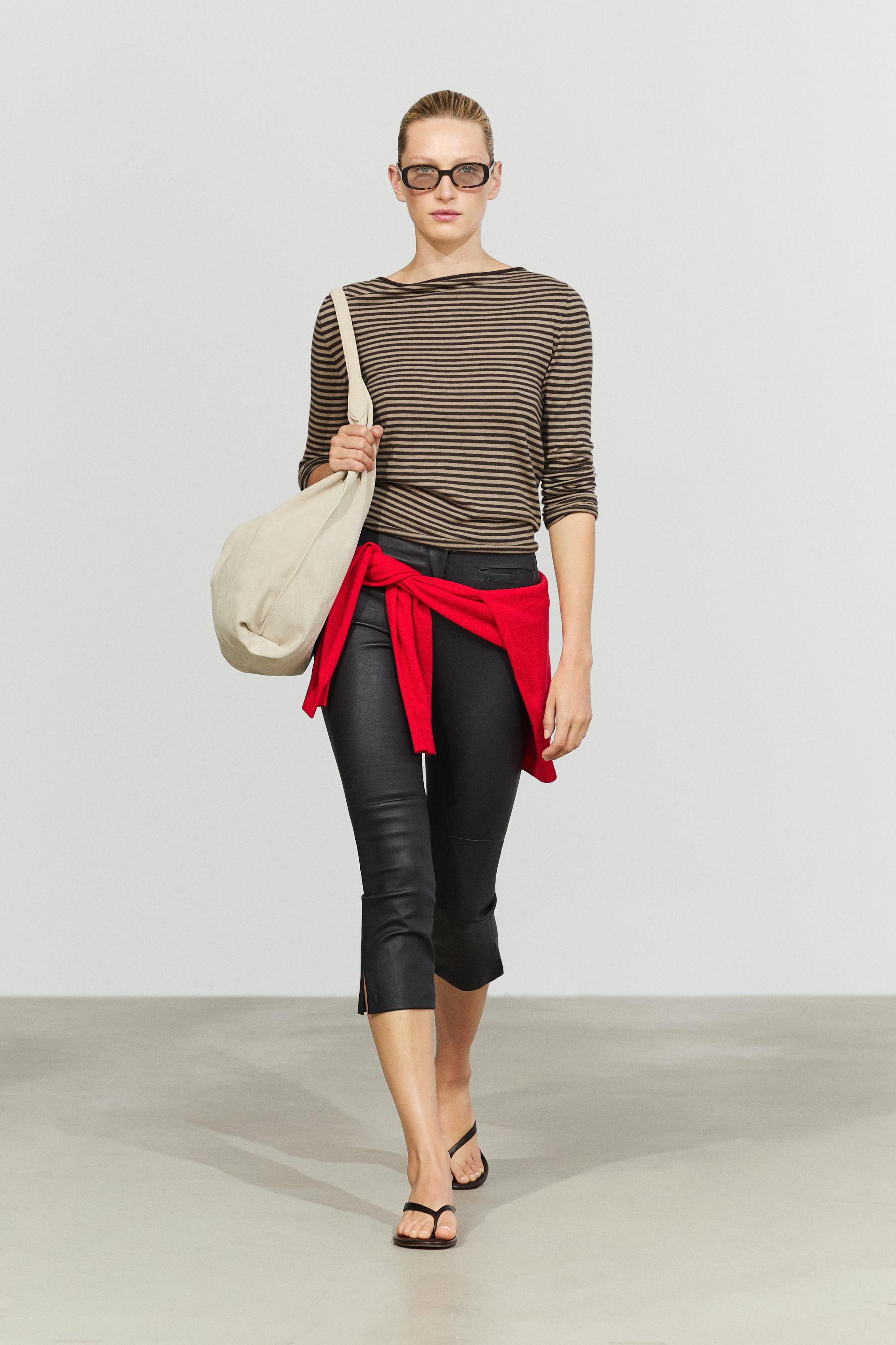 Pullover A Righe In Misto Lana - Lavato - L - Massimo Dutti - Female-image
