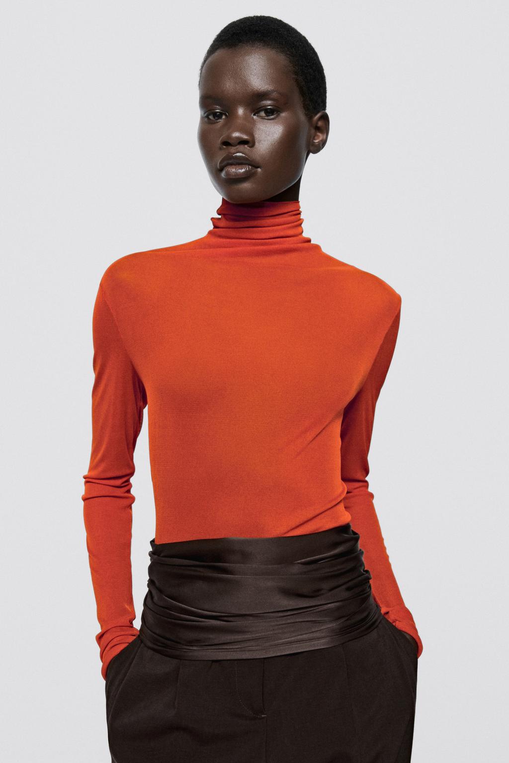 100% silk funnel neck T-shirt - LIMITED EDITION · Red, White, Chocolate ...