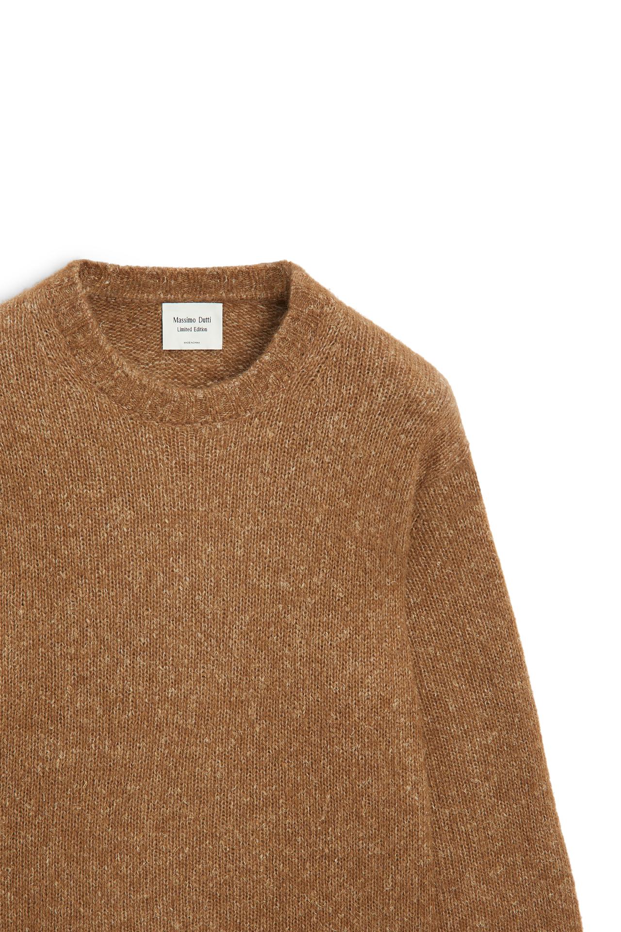 Flecked knit sweater - LIMITED EDITION — CAMEL