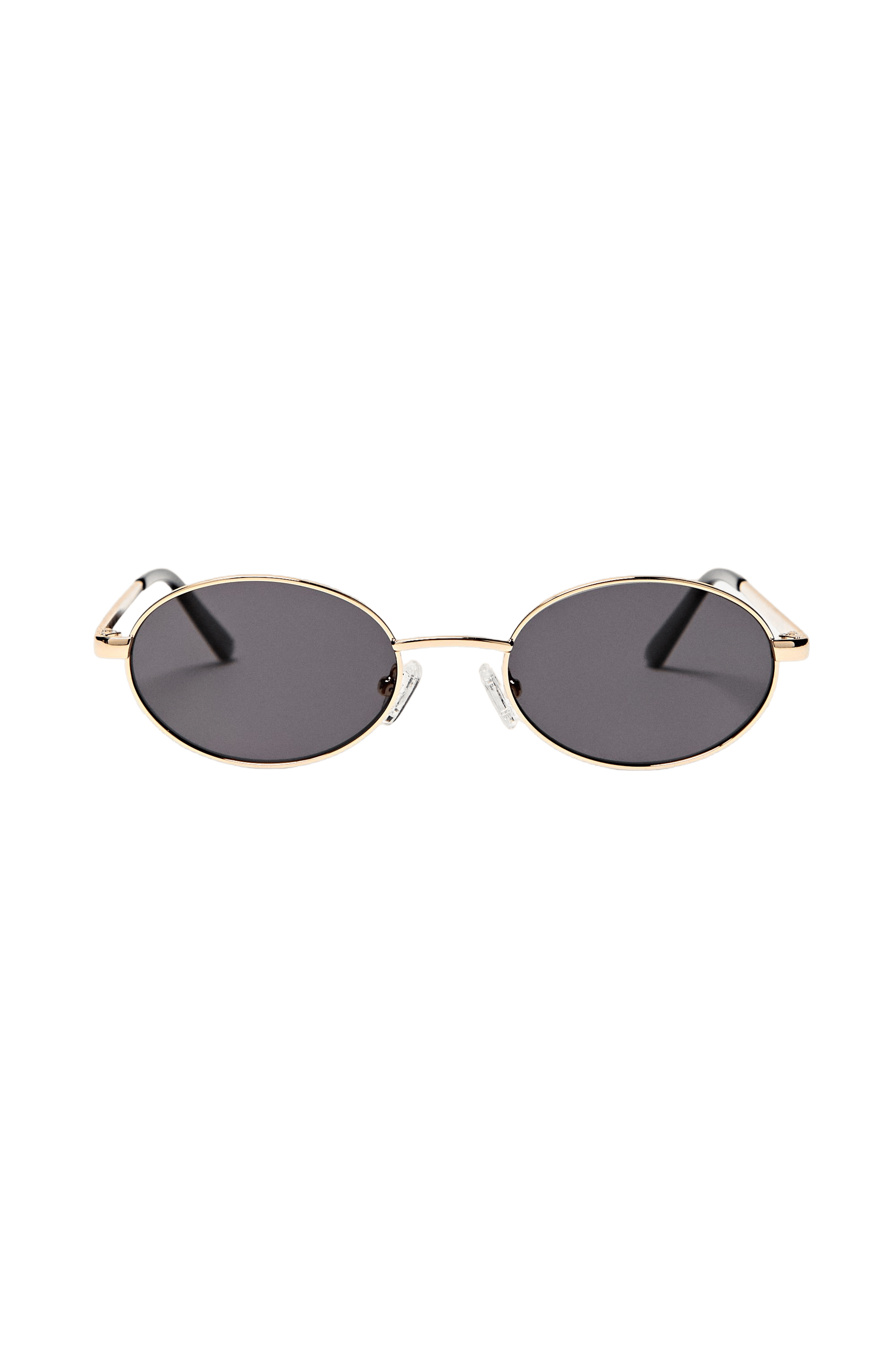 Metallic oval sunglasses — GREEN