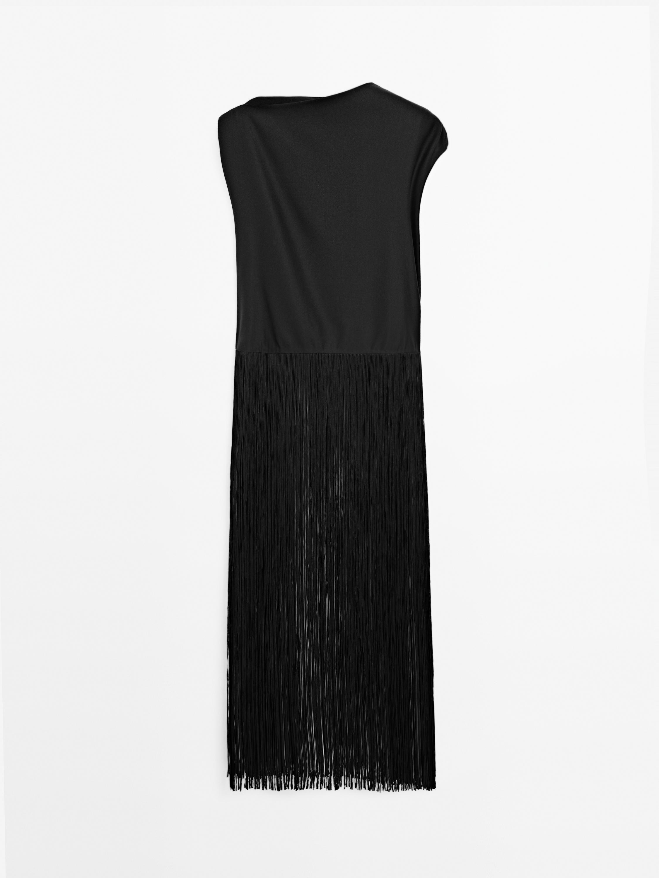 Long top with fringe detail - STUDIO