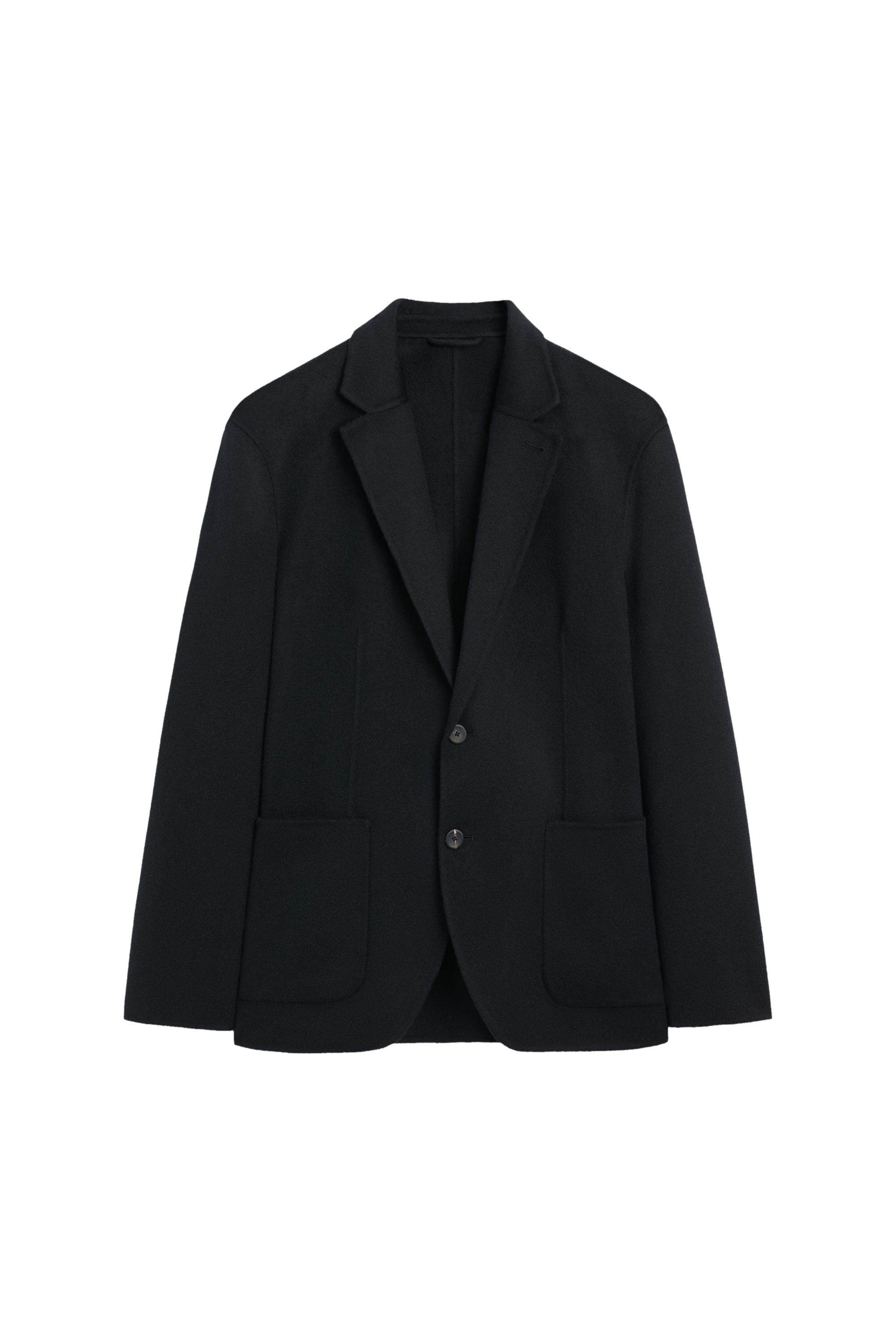 Blazer en laine mélangée double face