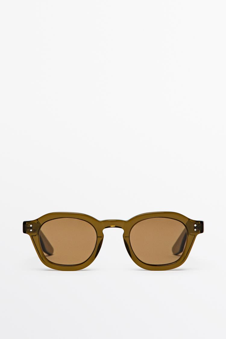 Round sunglasses — ORANGE