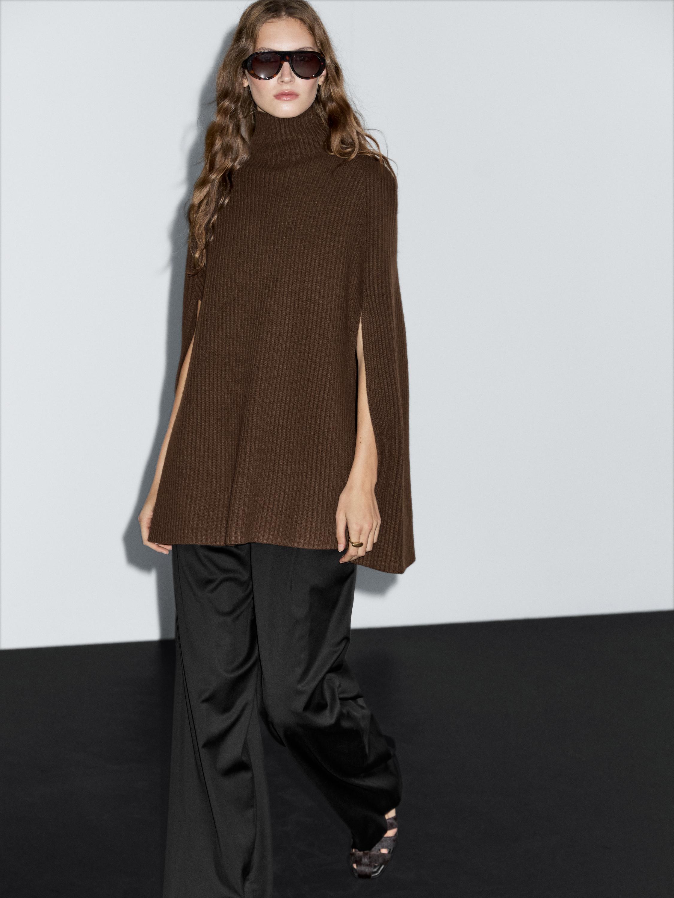 100% wool knitted coat