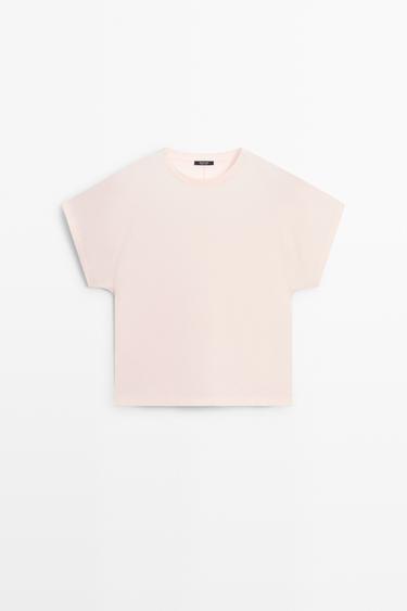 100% Cotton Short Sleeve T-Shirt — PINK 2