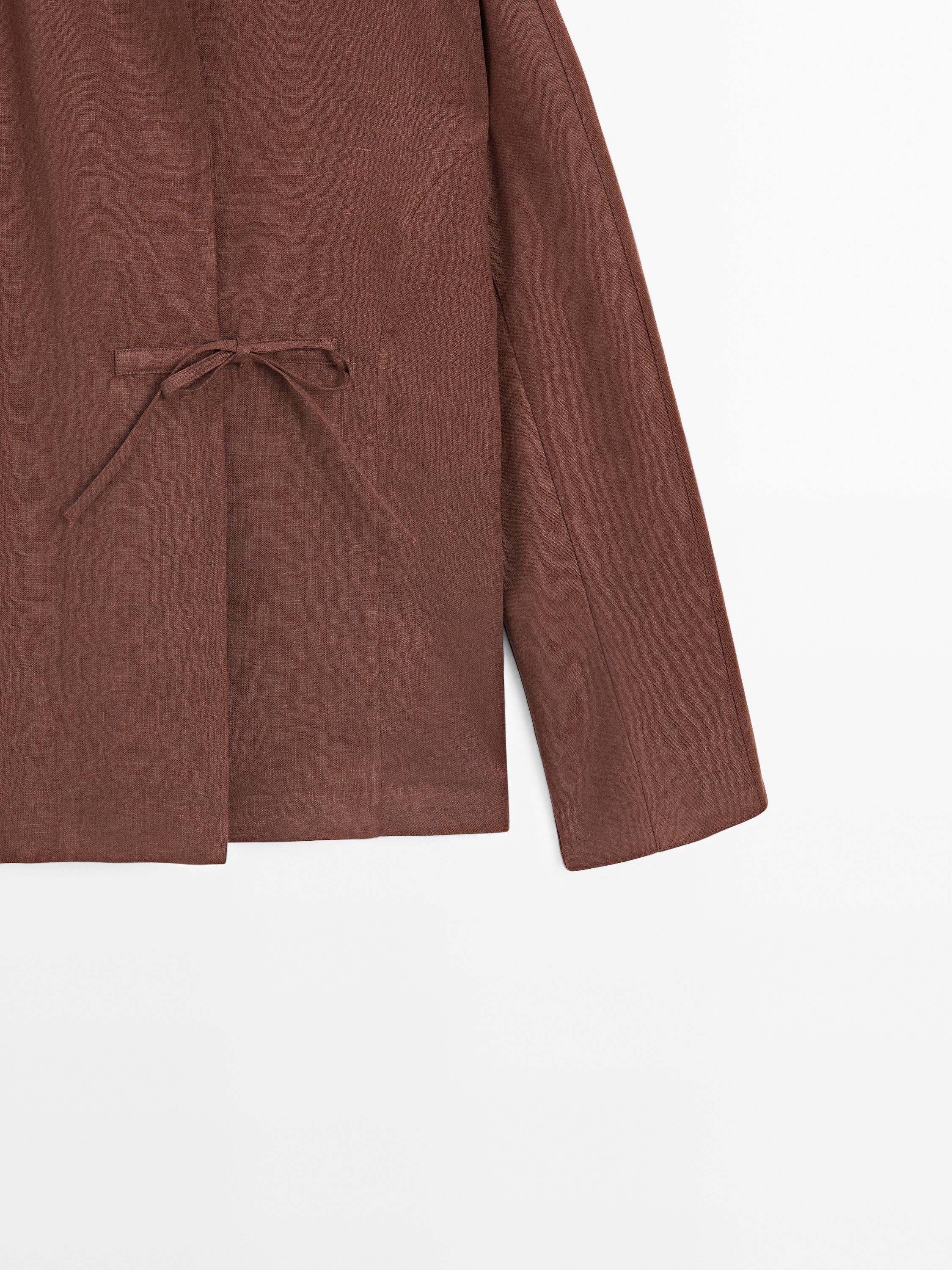 Flowing 100% linen kimono