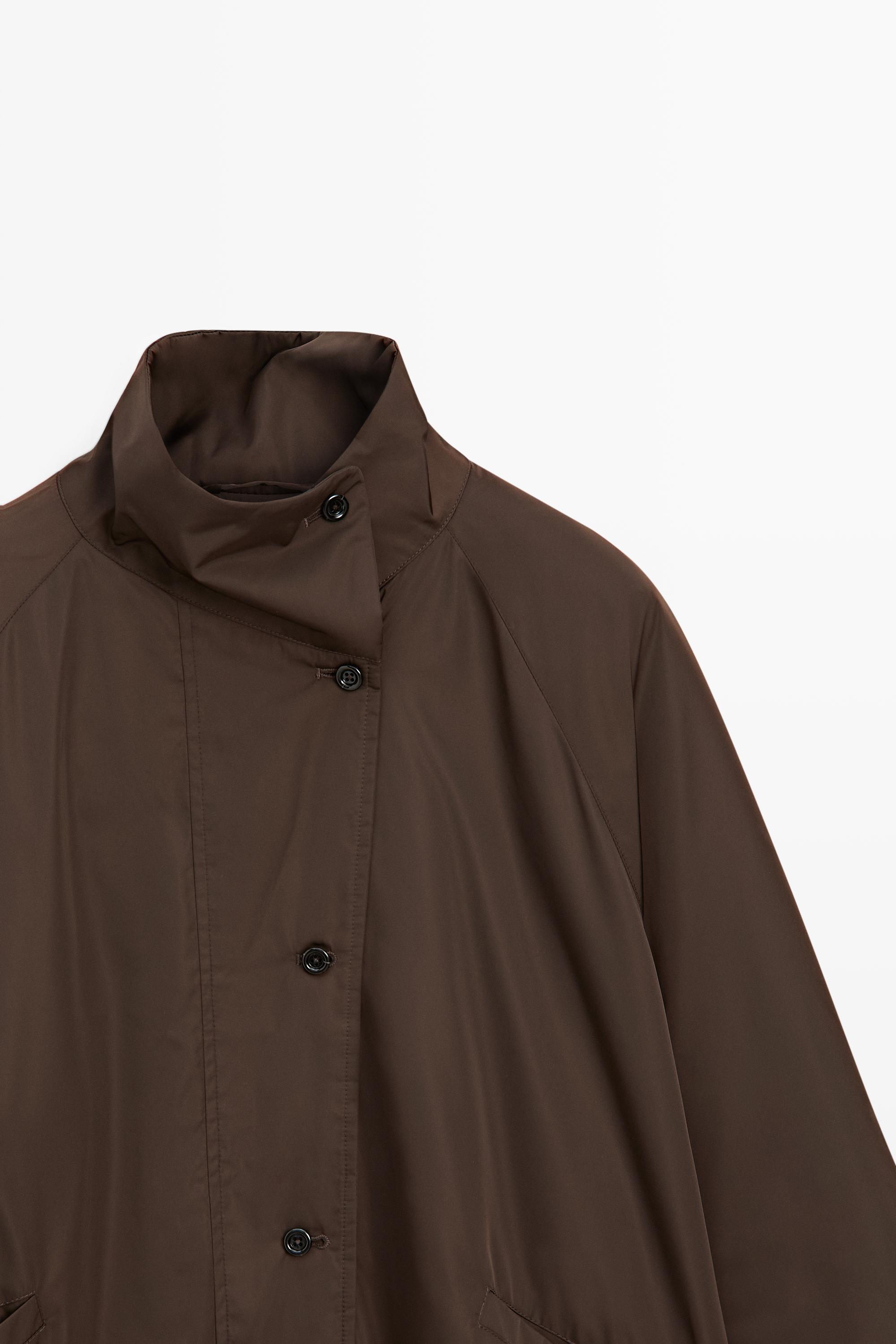Voluminous puffer jacket — MOLE BROWN