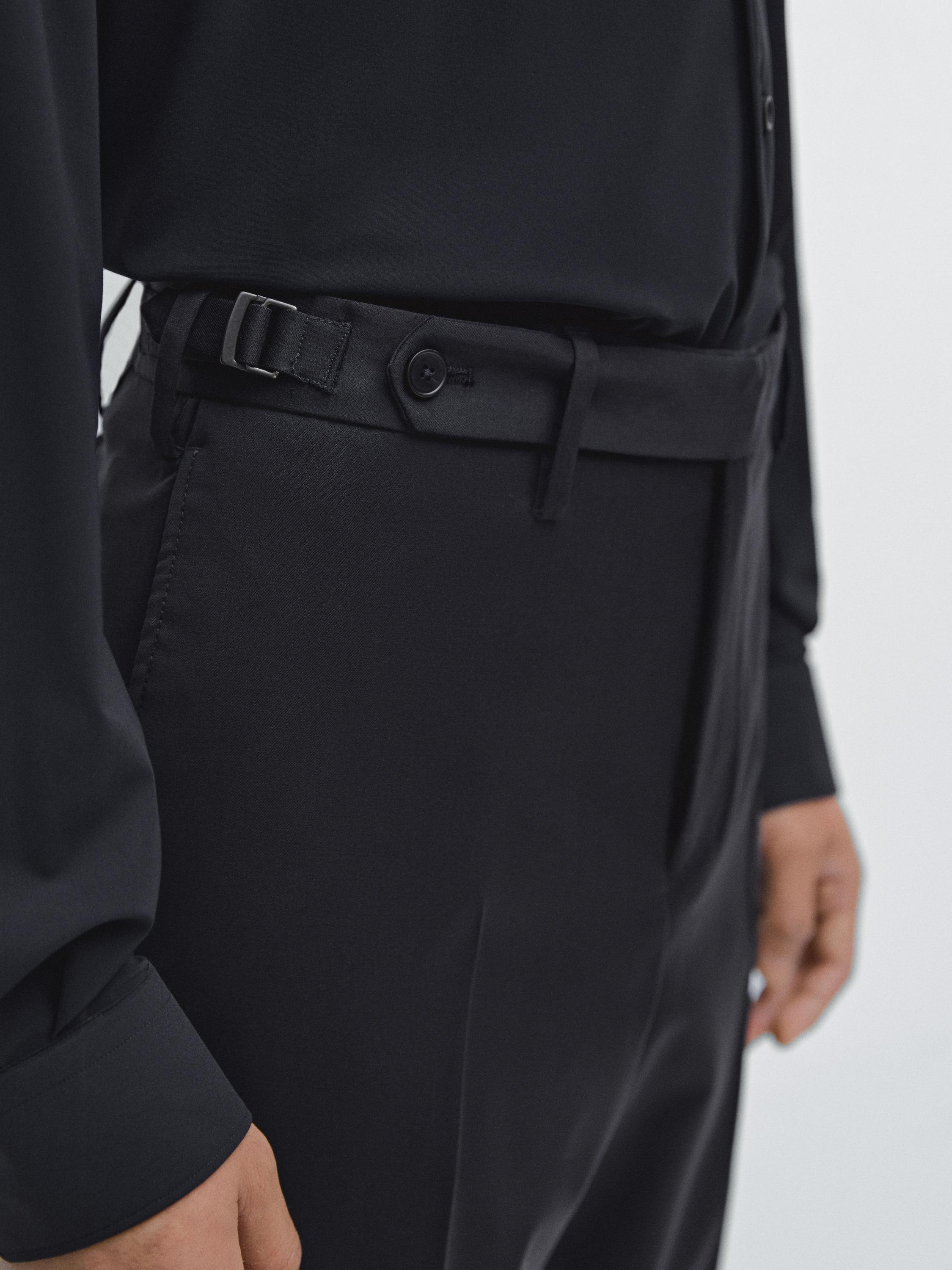 Wool blend smart trousers