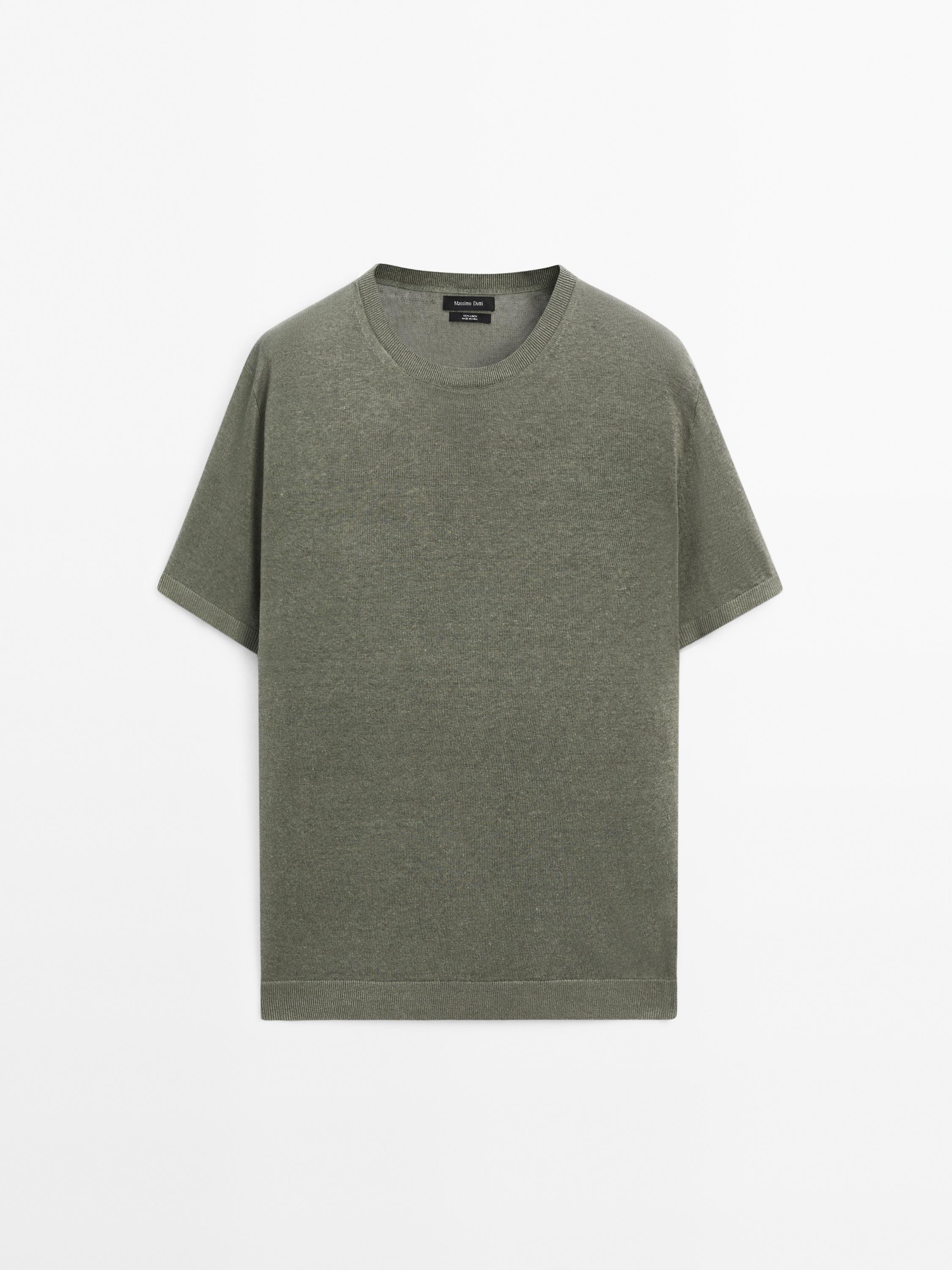 Camiseta punto 100 % liño