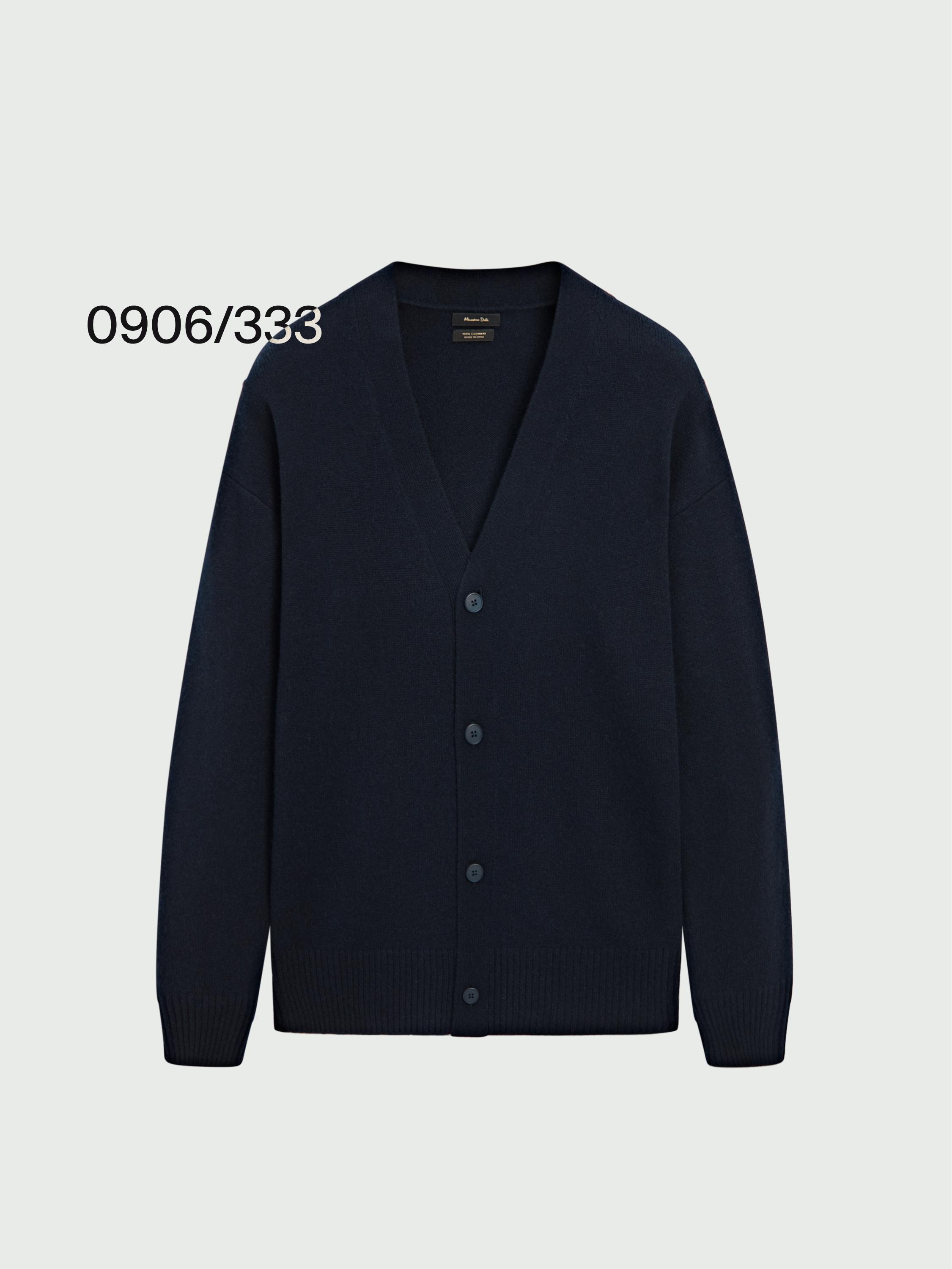 100% cashmere button-up knit cardigan