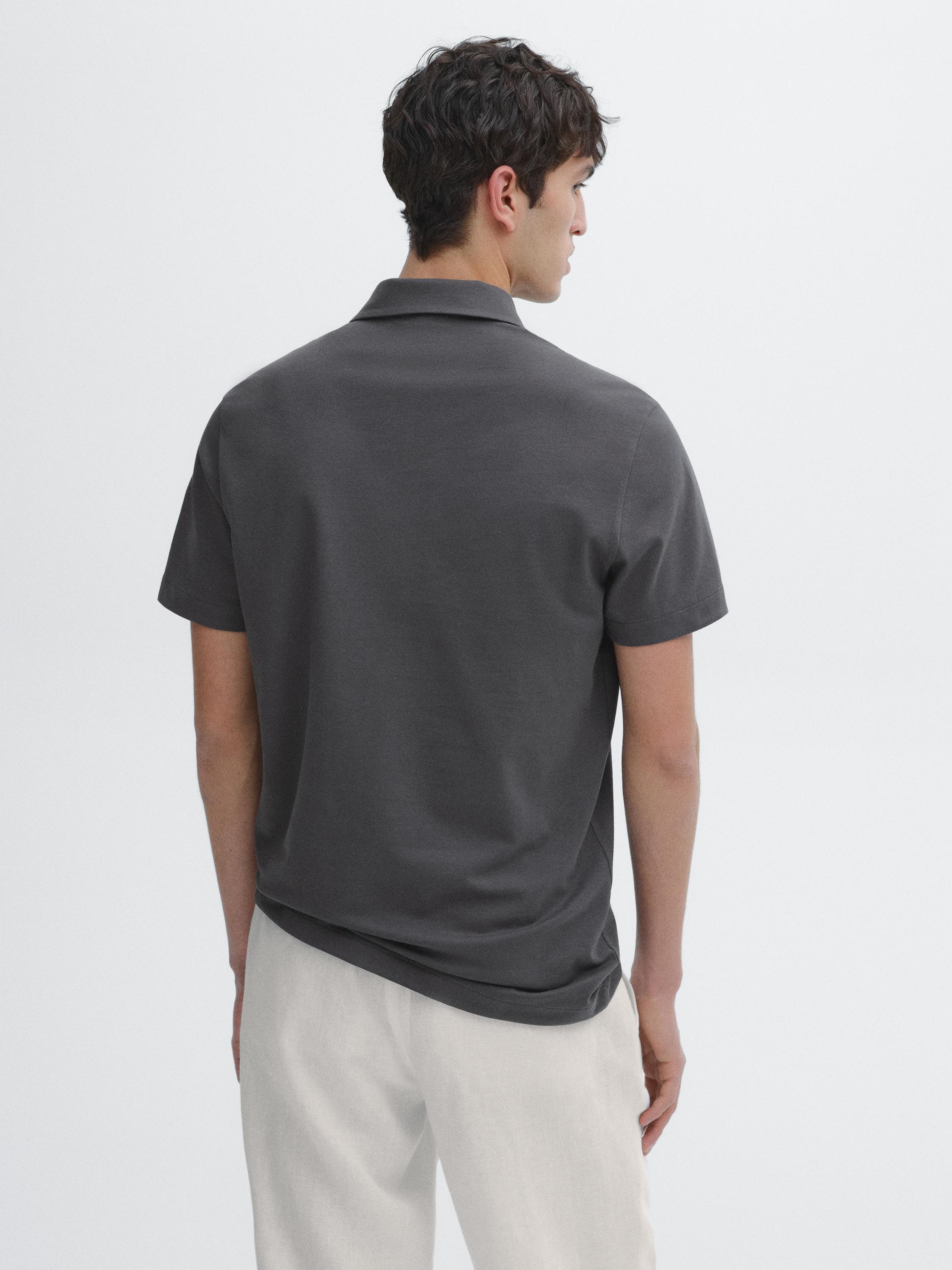 Polo manga corta mezcla algodón