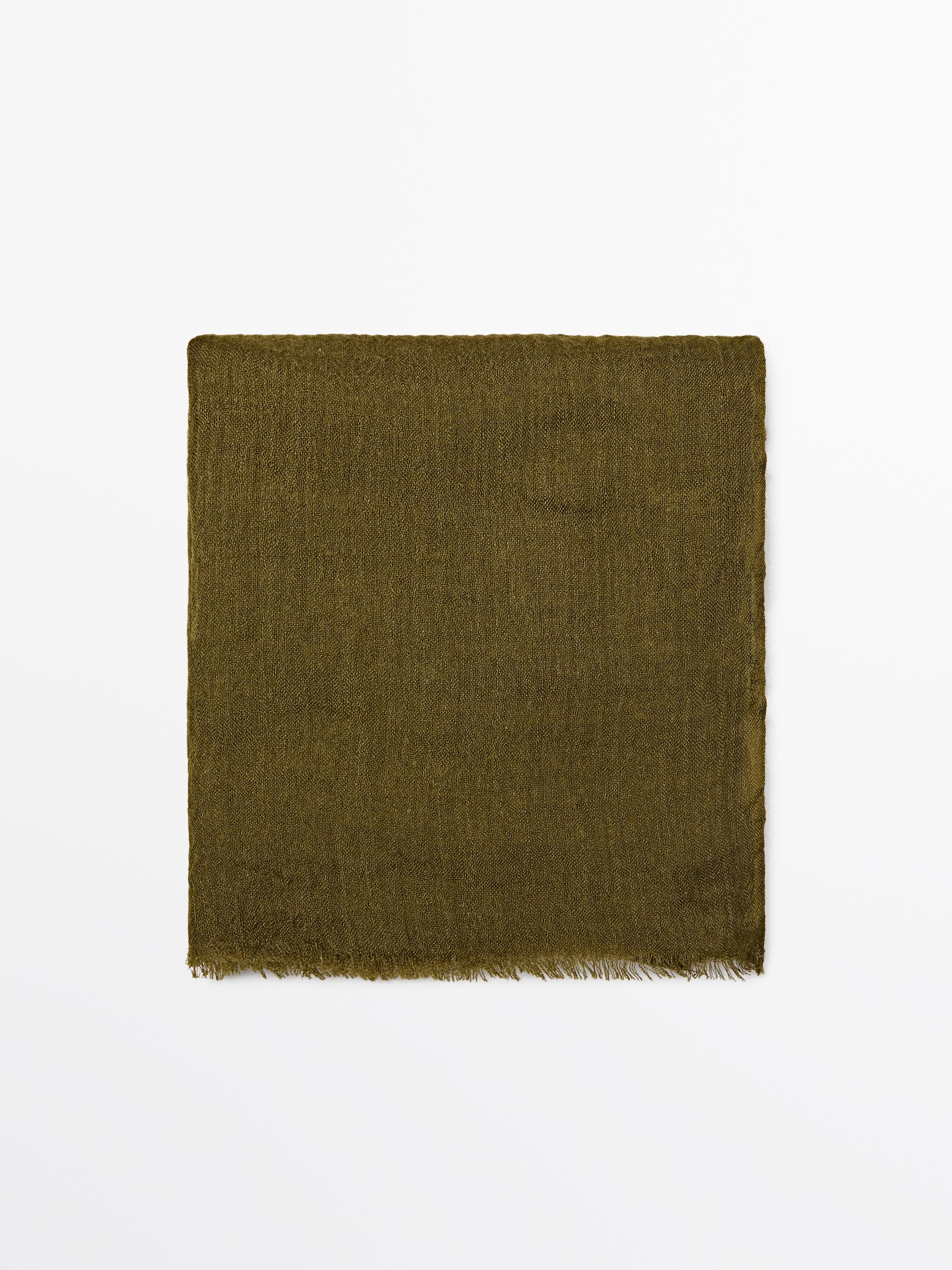 Lightweight wool blend scarf