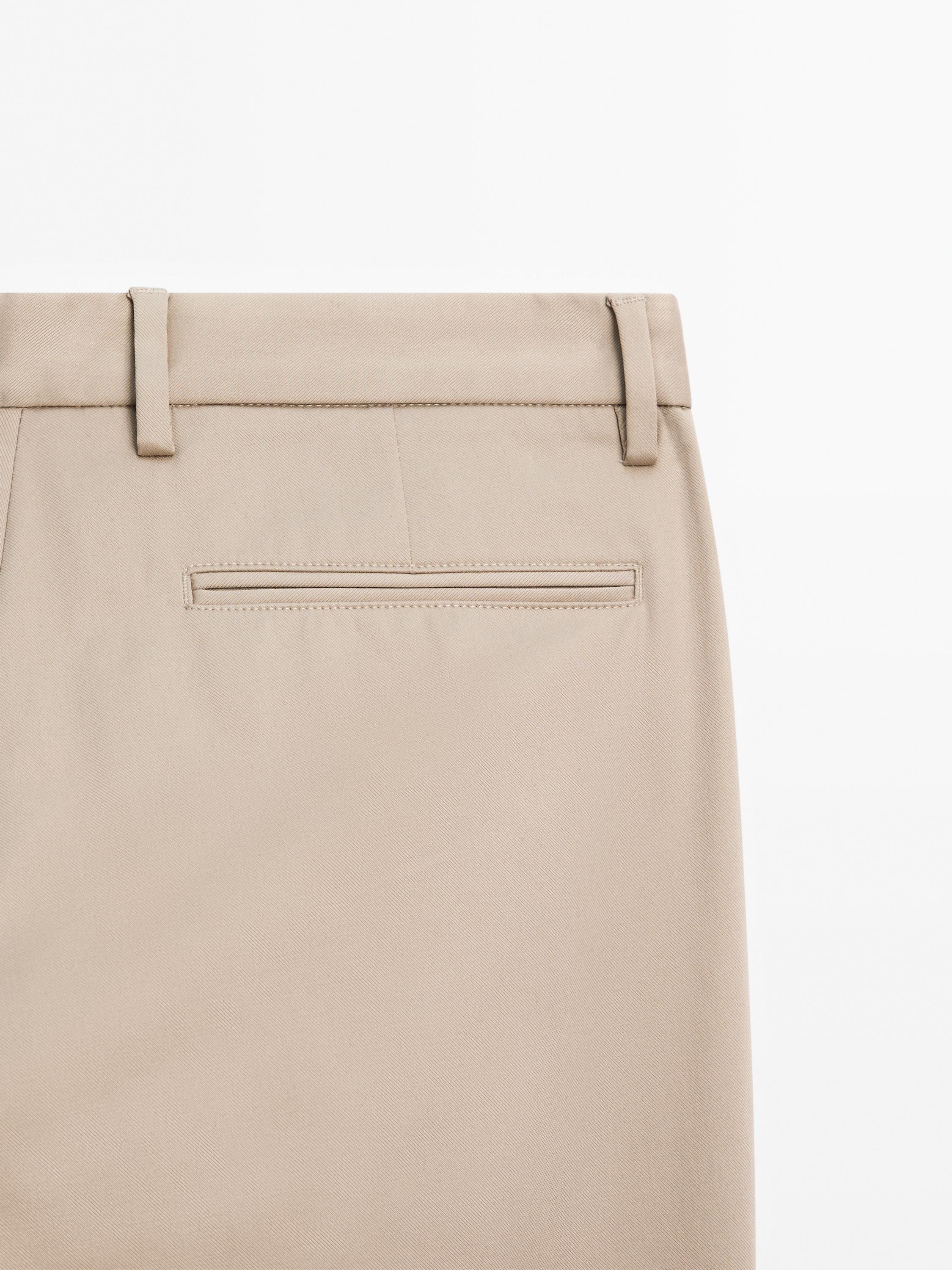 Pantalón slim fit mezcla algodón