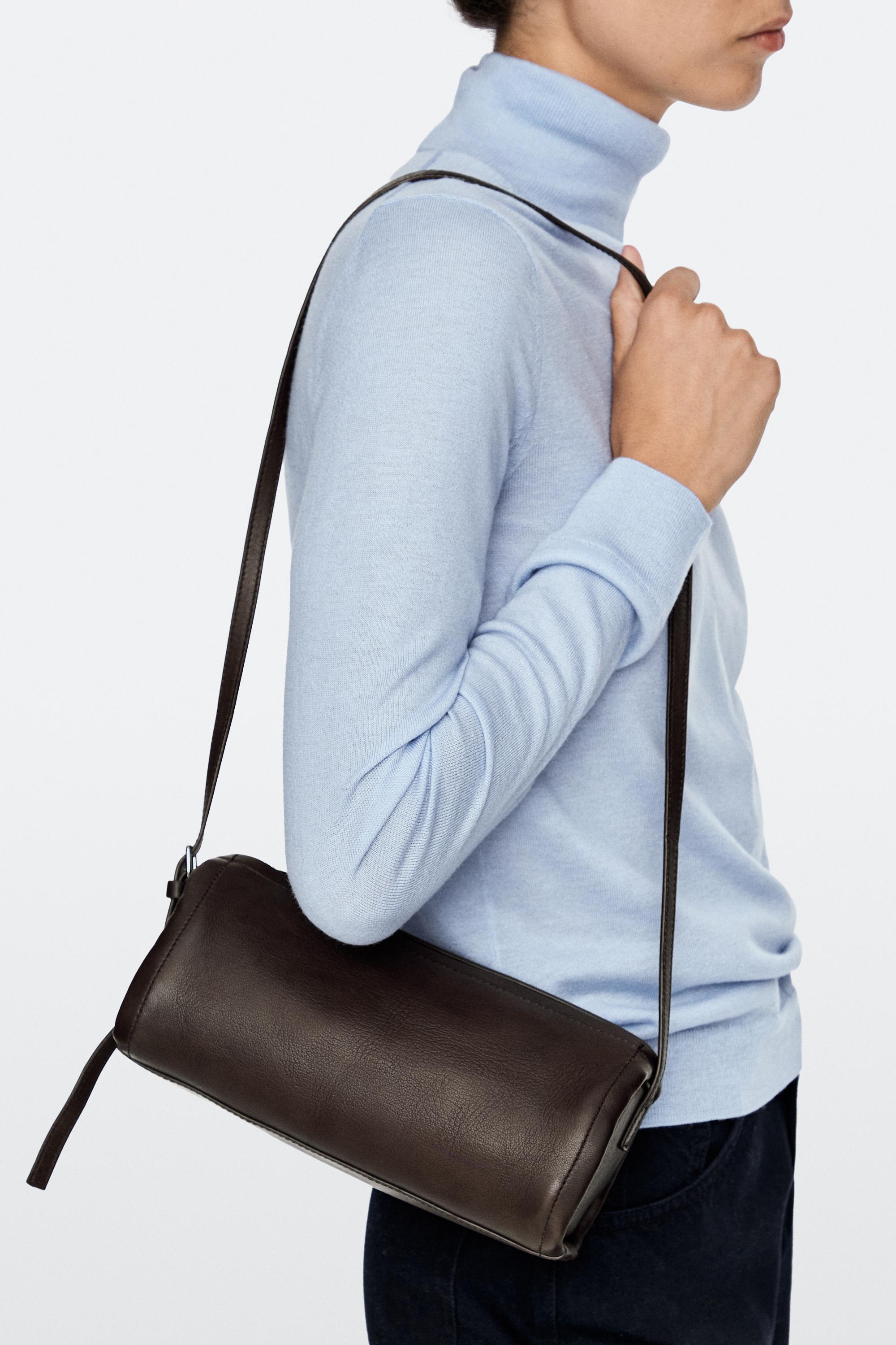 Nappa leather crossbody bag