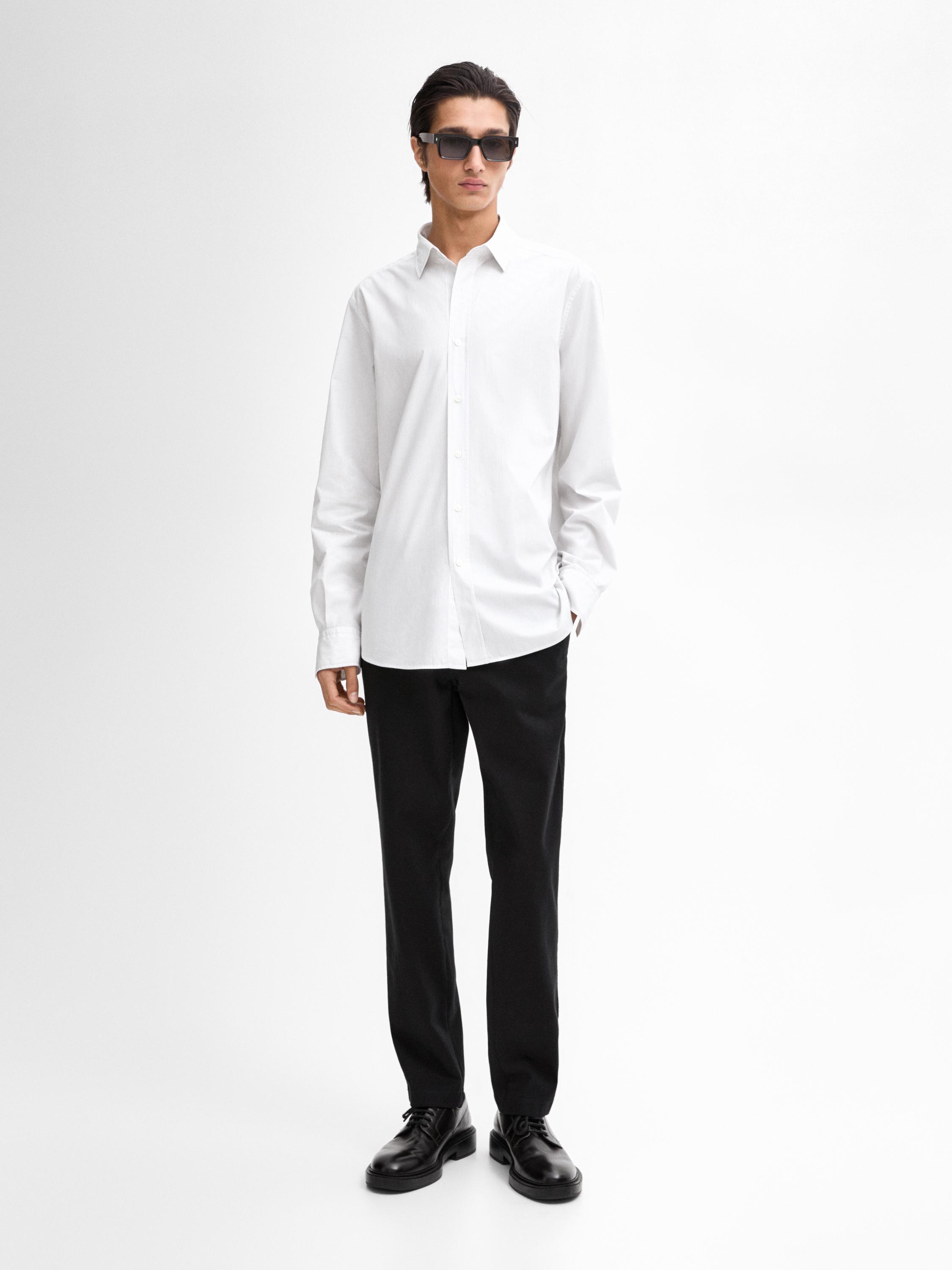 Camisa blanca hombre massimo dutti sale