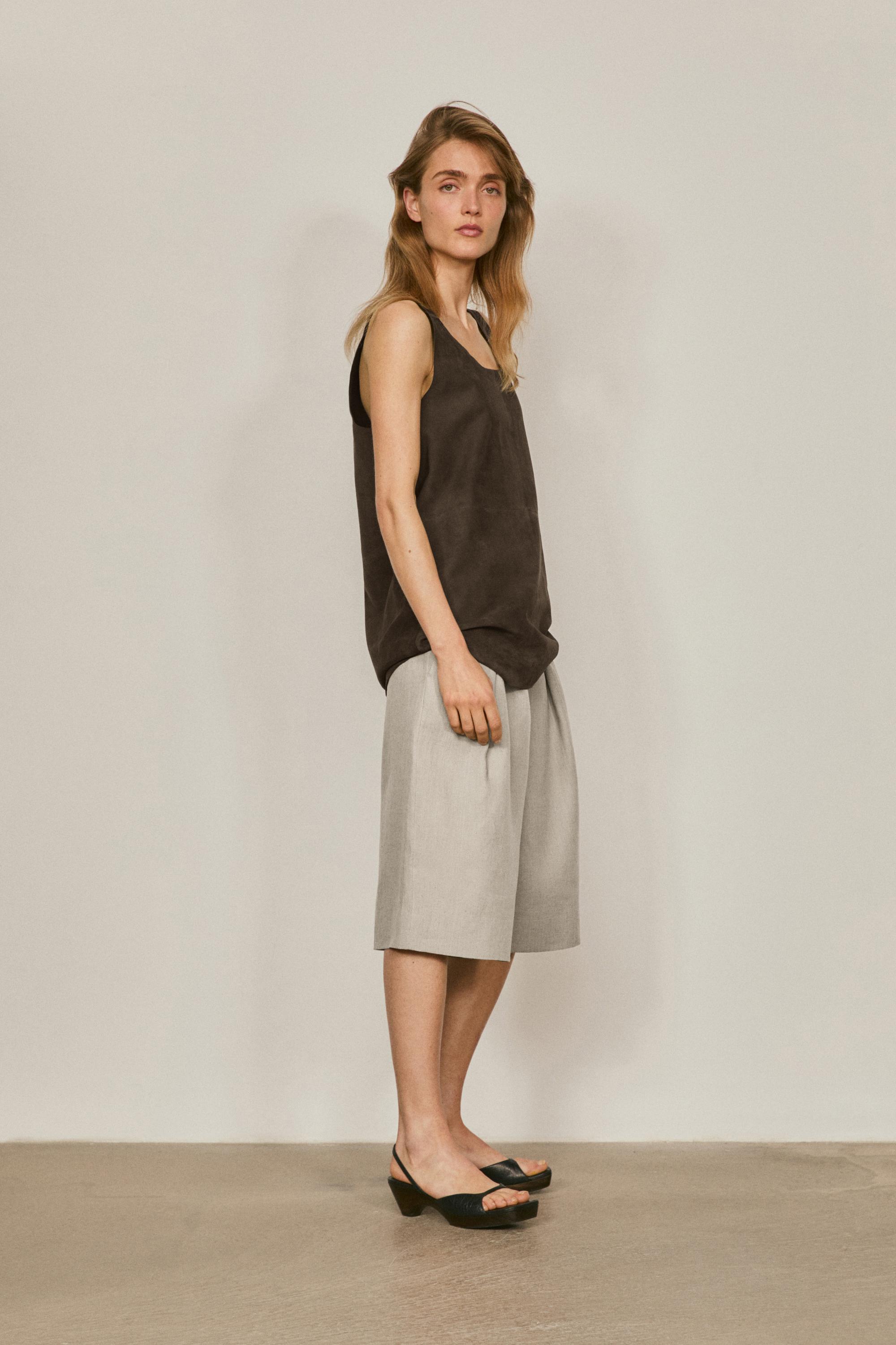 Suede leather strappy top - LIMITED EDITION