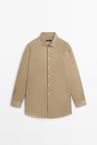 100% cotton poplin shirt — GREENISH 2