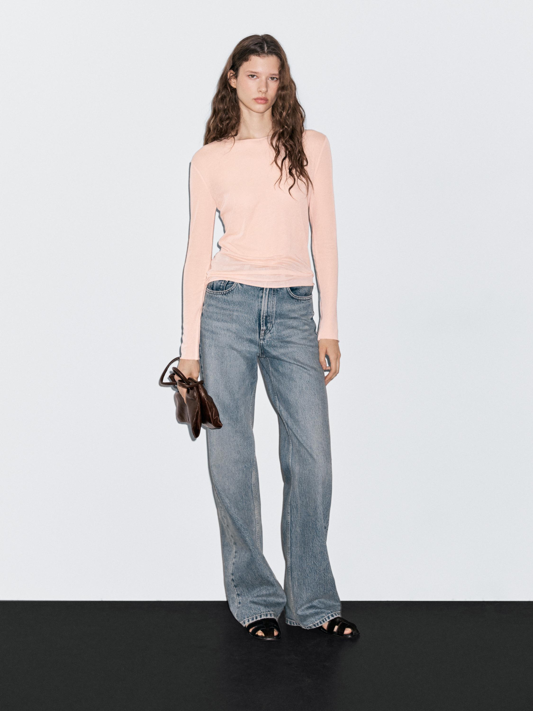 Lekka koszulka z długim rękawem