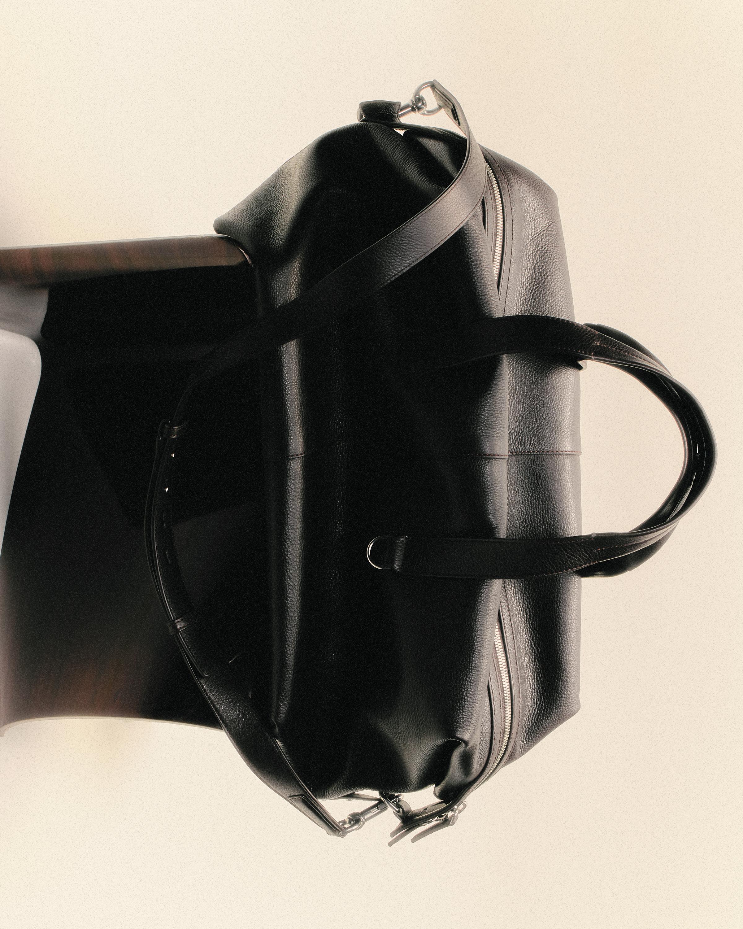 Nappa leather duffle bag