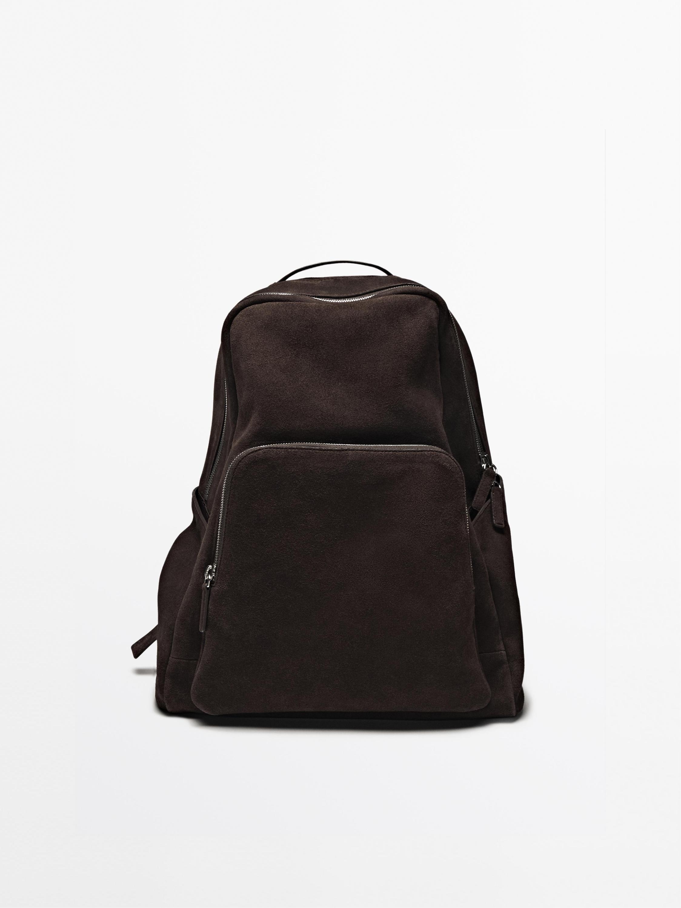 Sac à dos fermeture Éclair cuir nappa