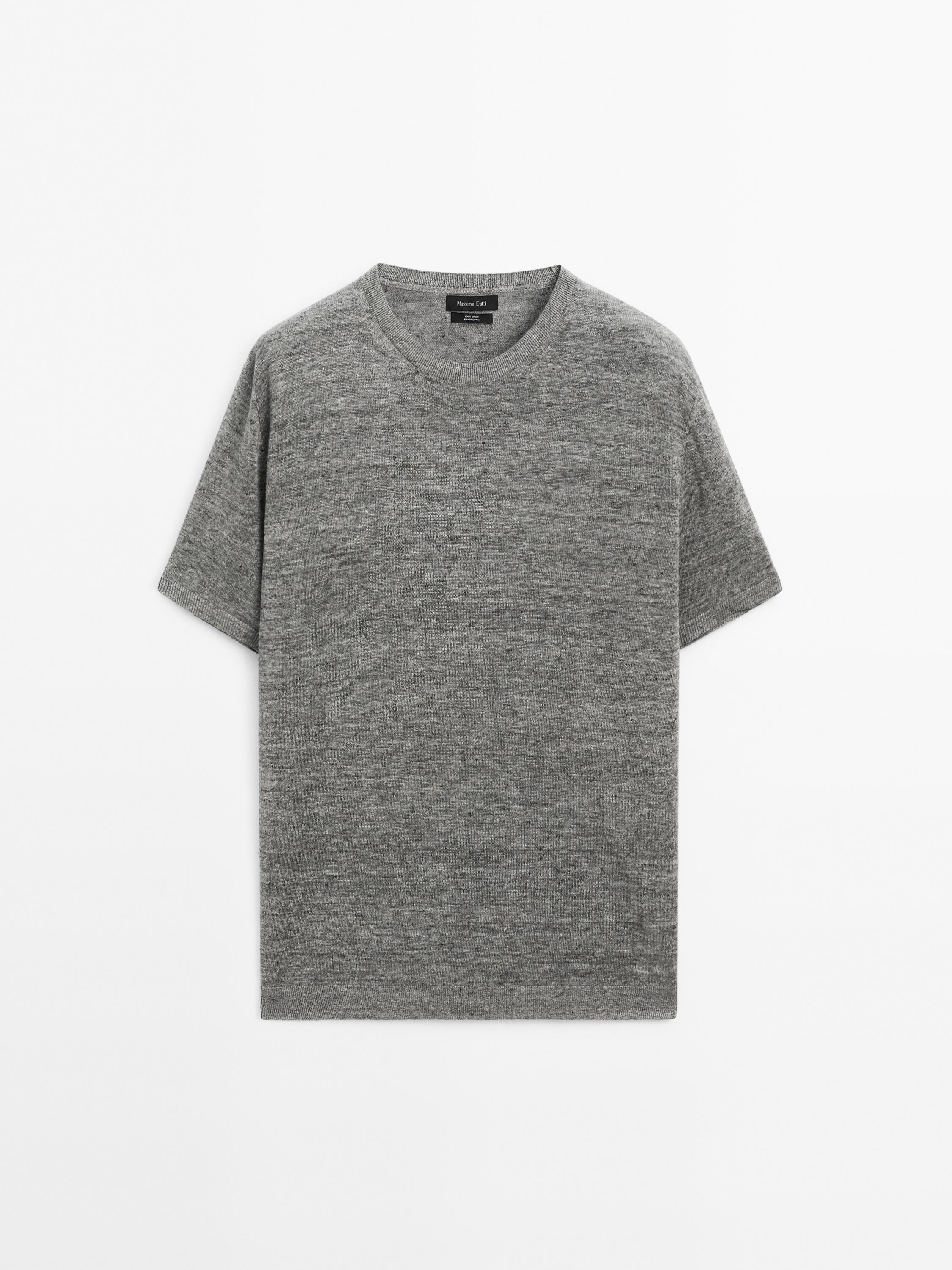 100% linen knit T-shirt