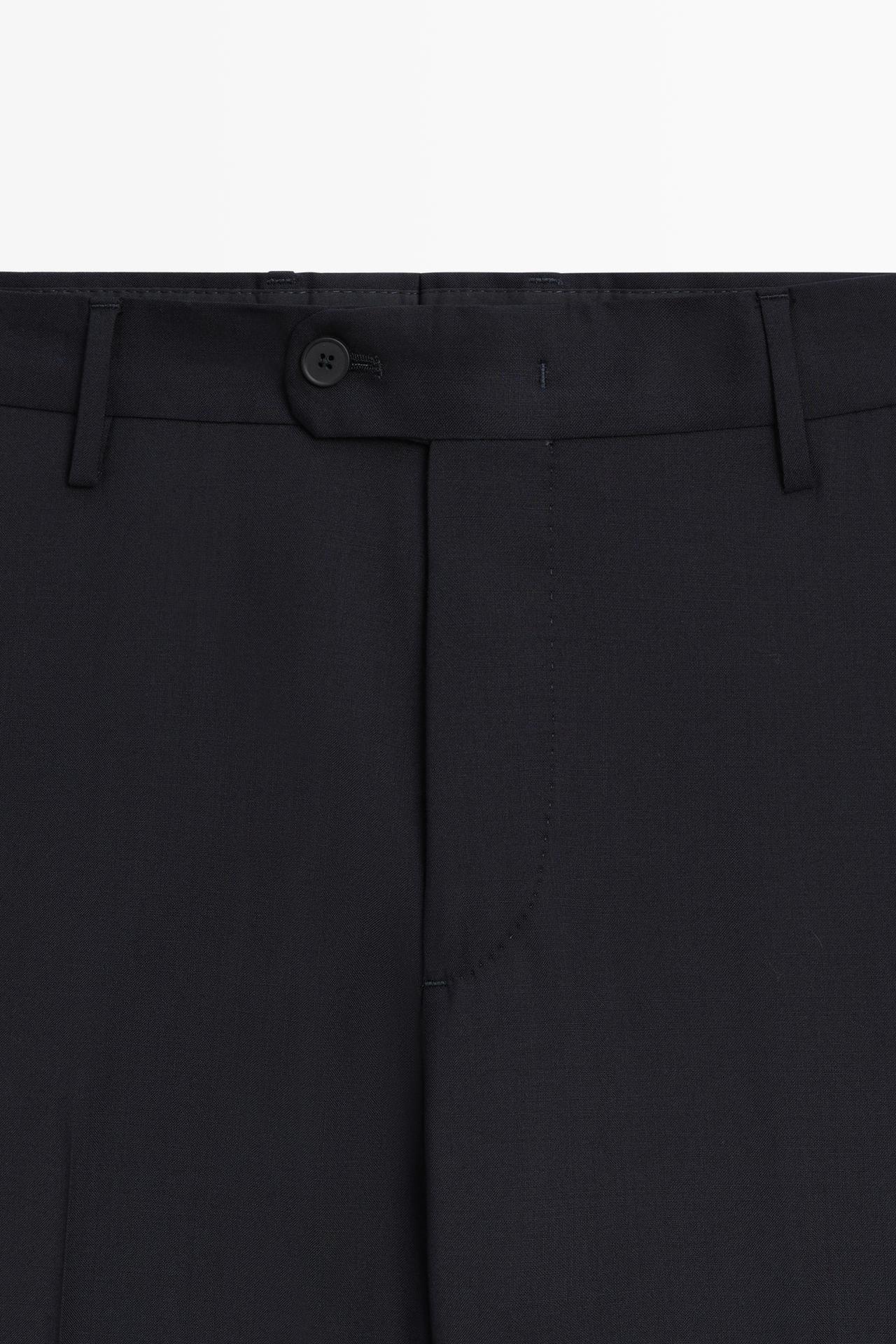 Wool suit pants — NAVY BLUE