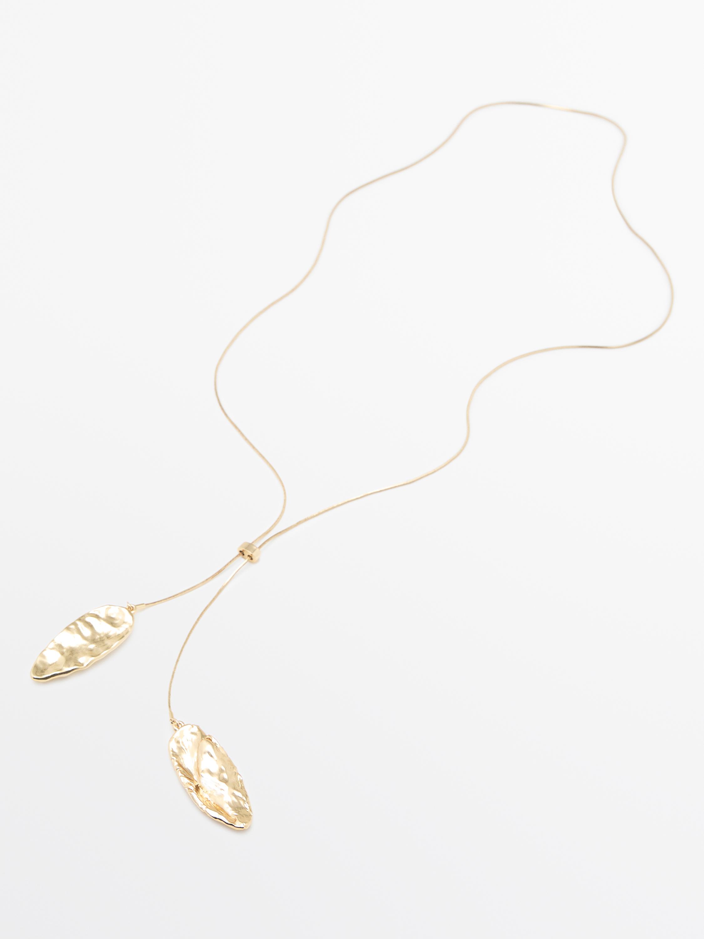 Ayarlanabilir dokulu parçalı kolye