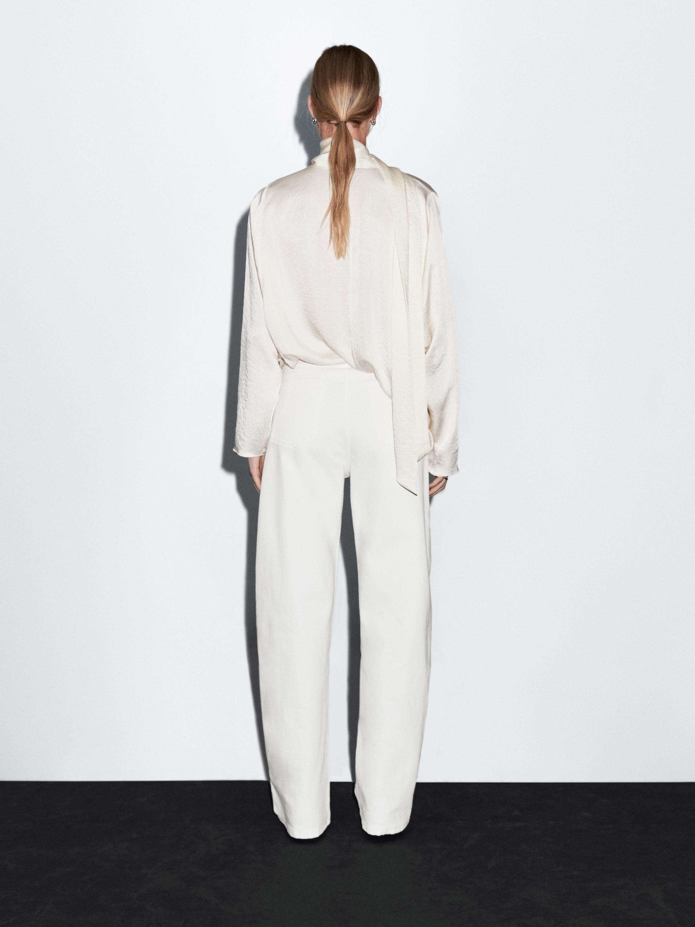 High-waist barrel fit jeans