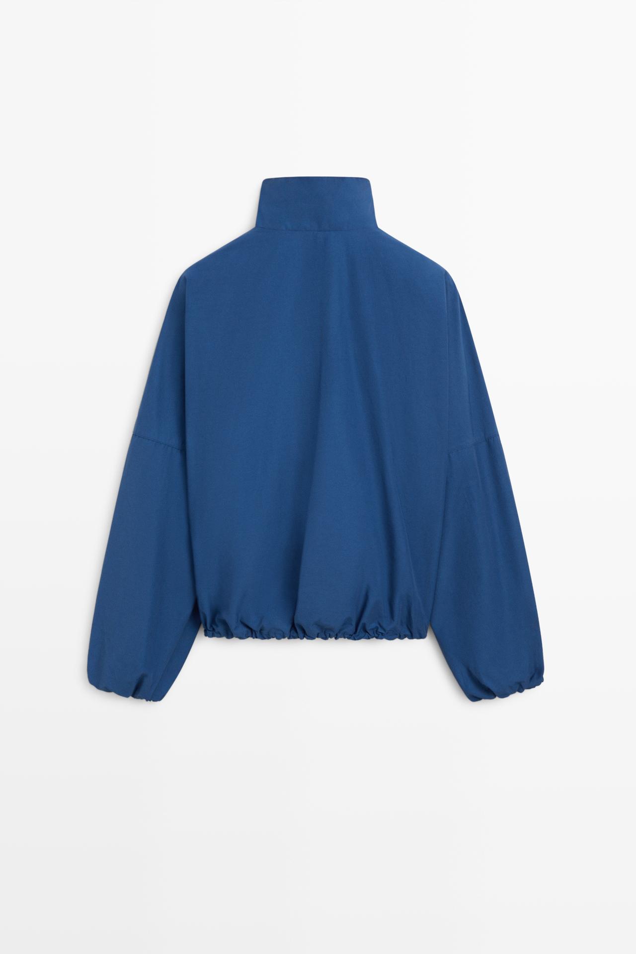 Technical puff bomber jacket — BLUE