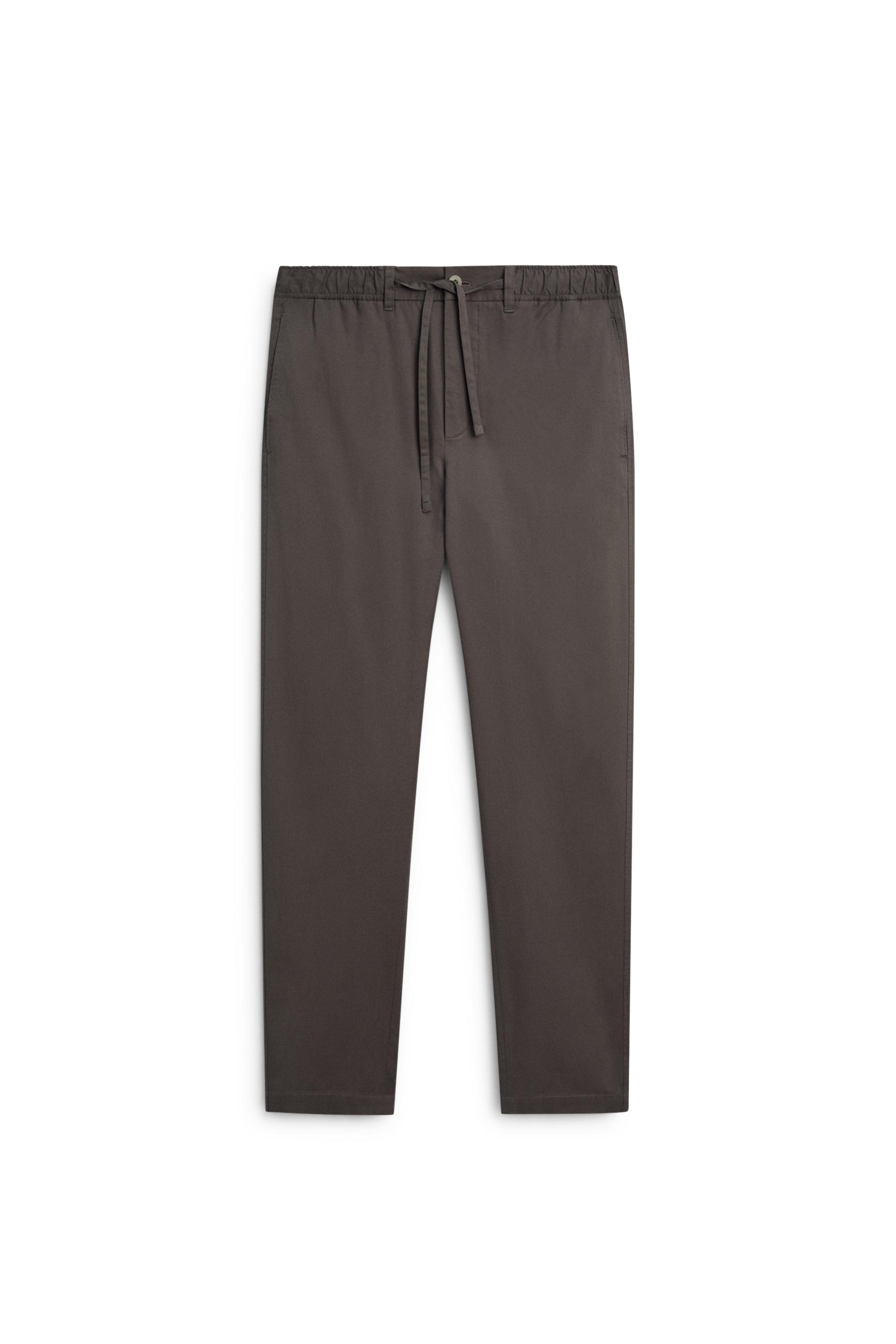 Cotton blend jogger fit pants — GREY
