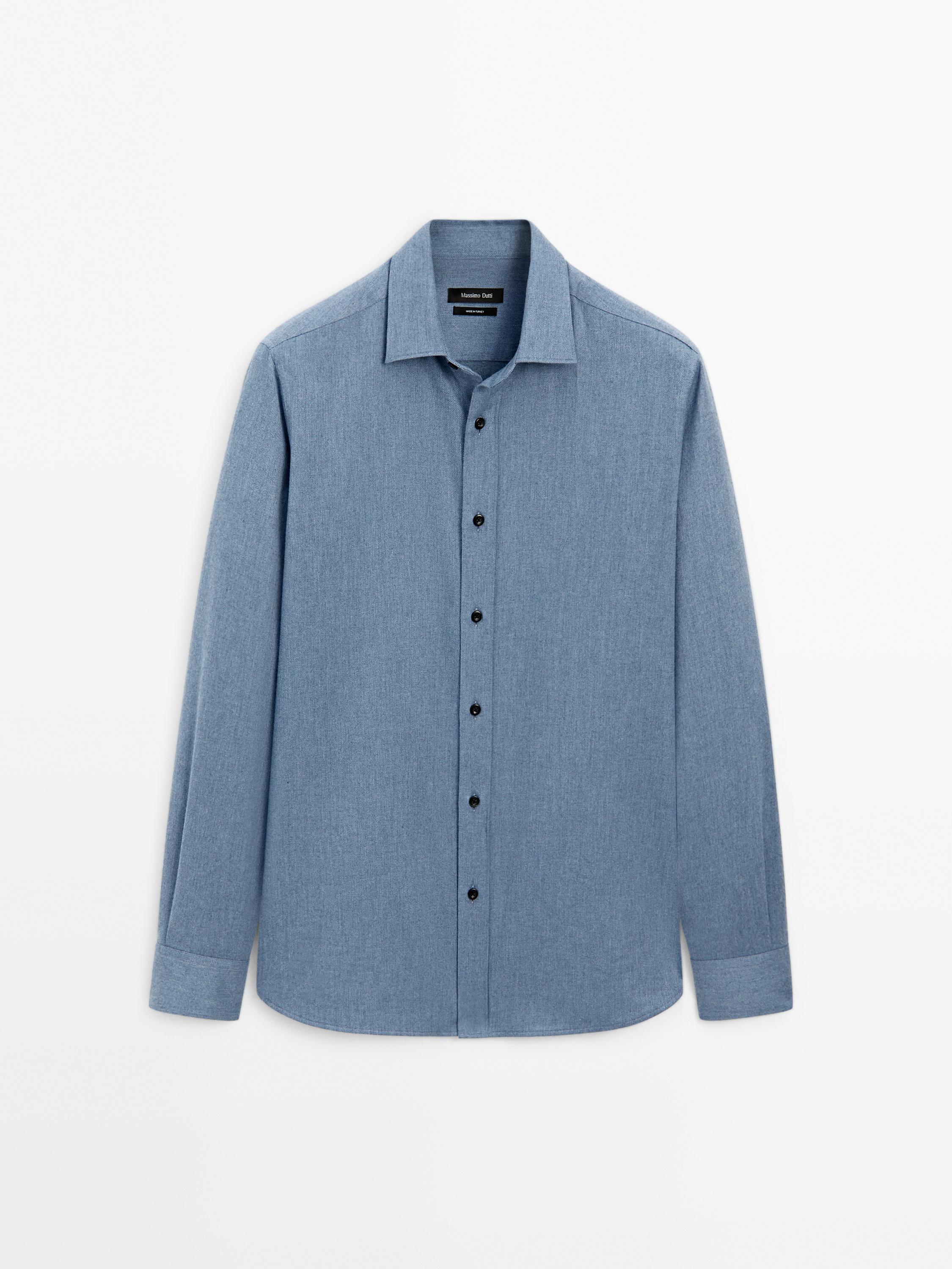 100% cotton regular fit twill shirt