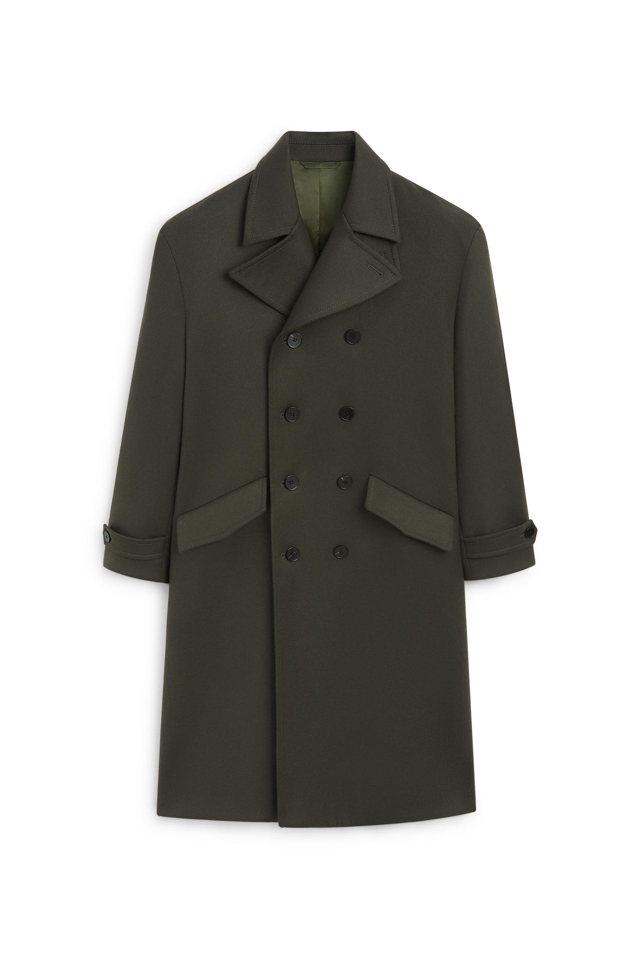 Double-breasted long coat - LIMITED EDITION — GREEN
