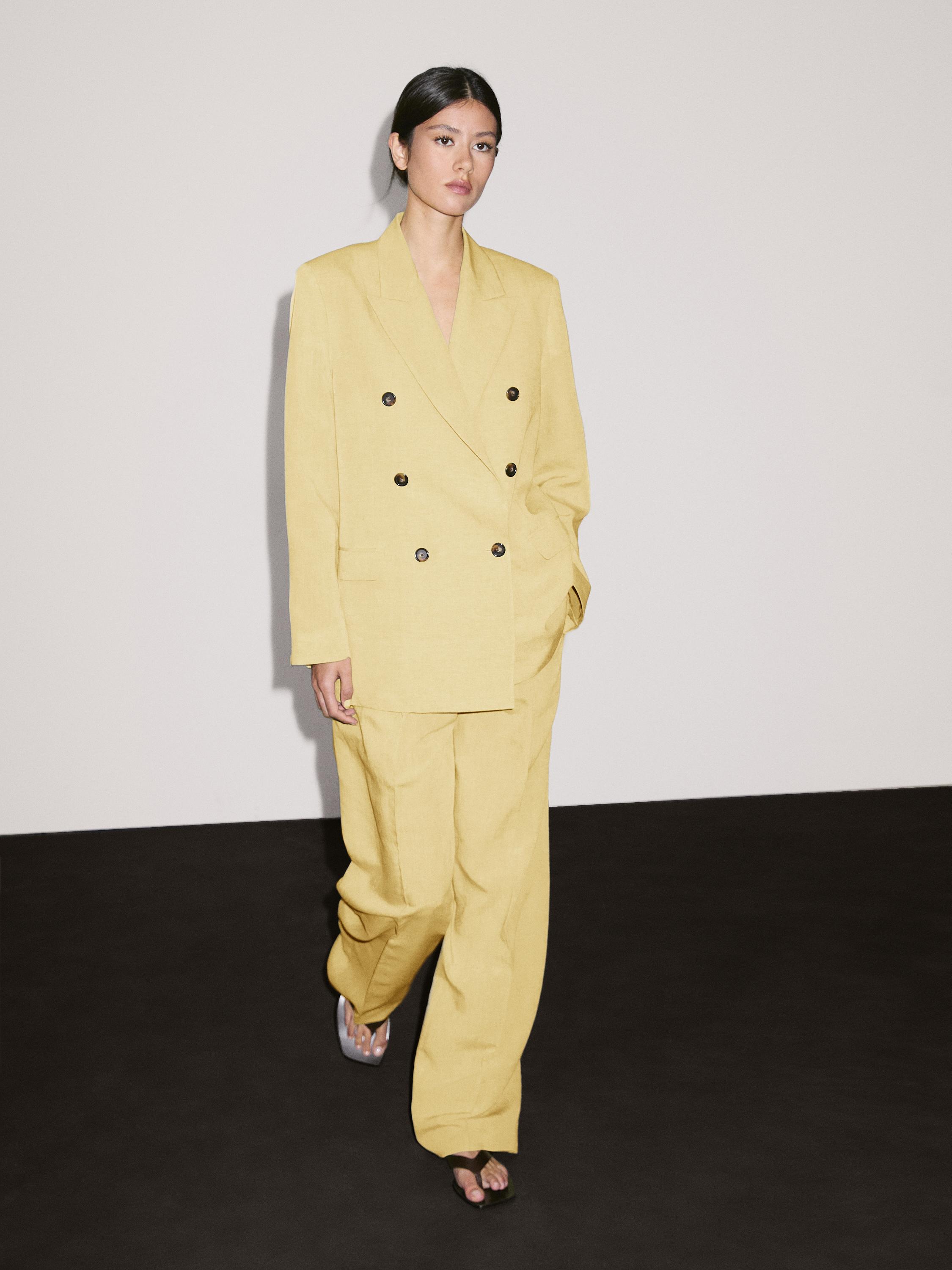 Suit trousers with dart detail