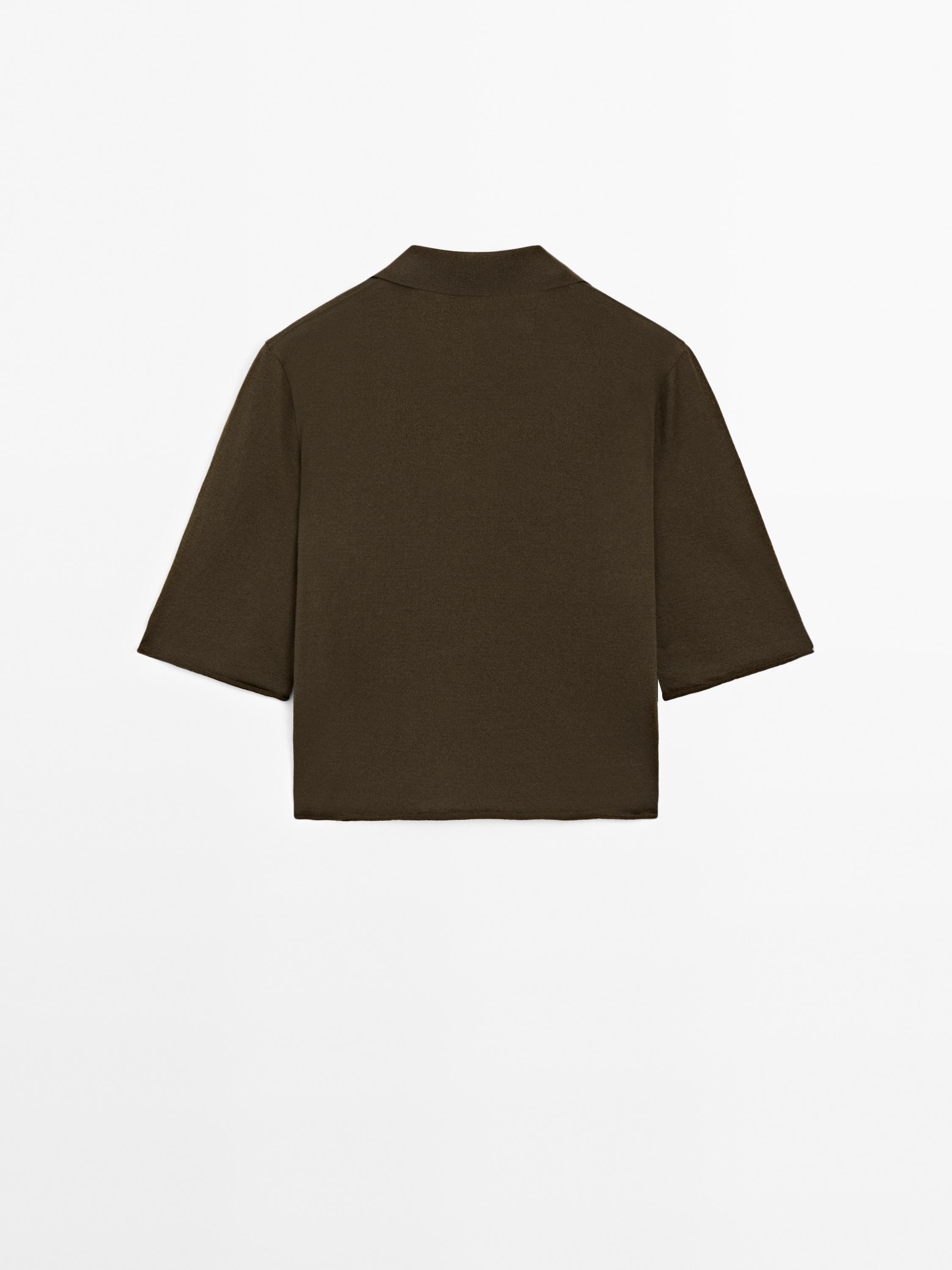 100% cotton knit polo shirt