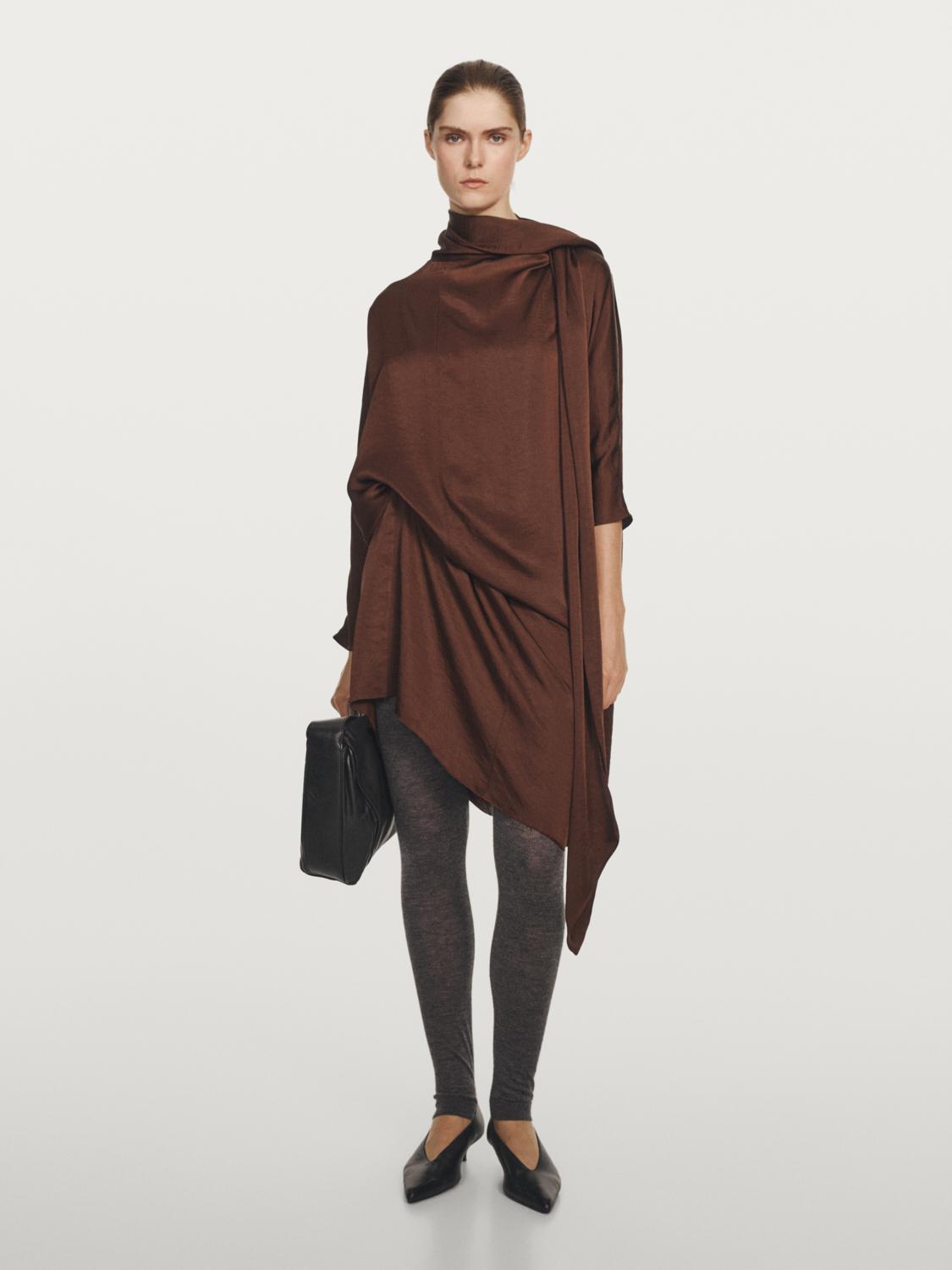 Flowing long sleeve midi dress - STUDIO
