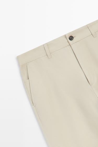 Cotton blend jogger fit pants — BEIGE 7