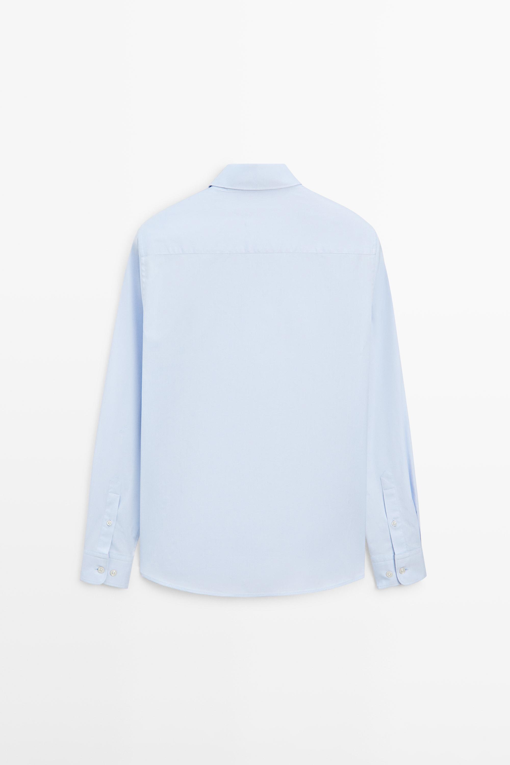 Regular fit Oxford shirt — Sky blue