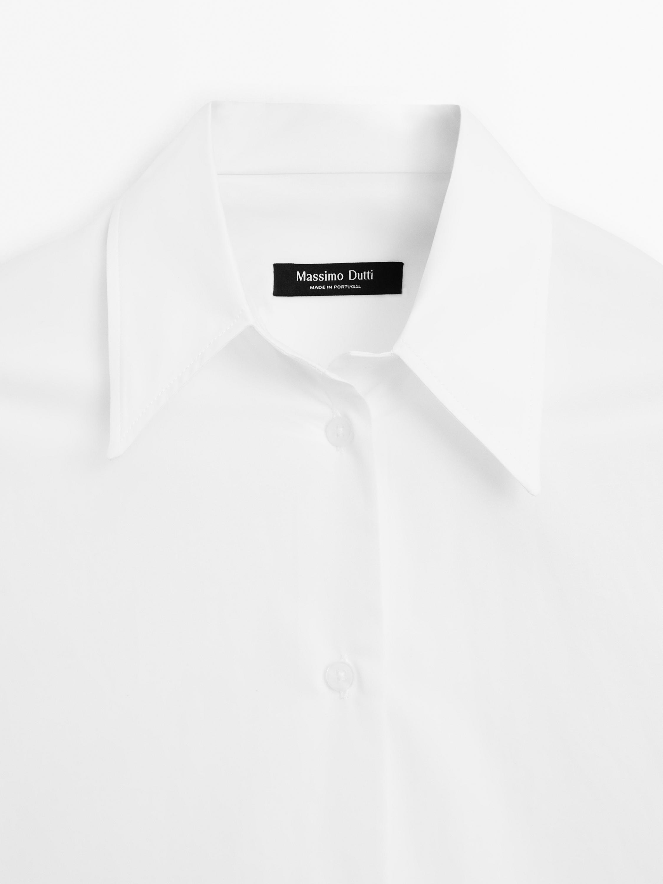 Oversize cotton poplin shirt