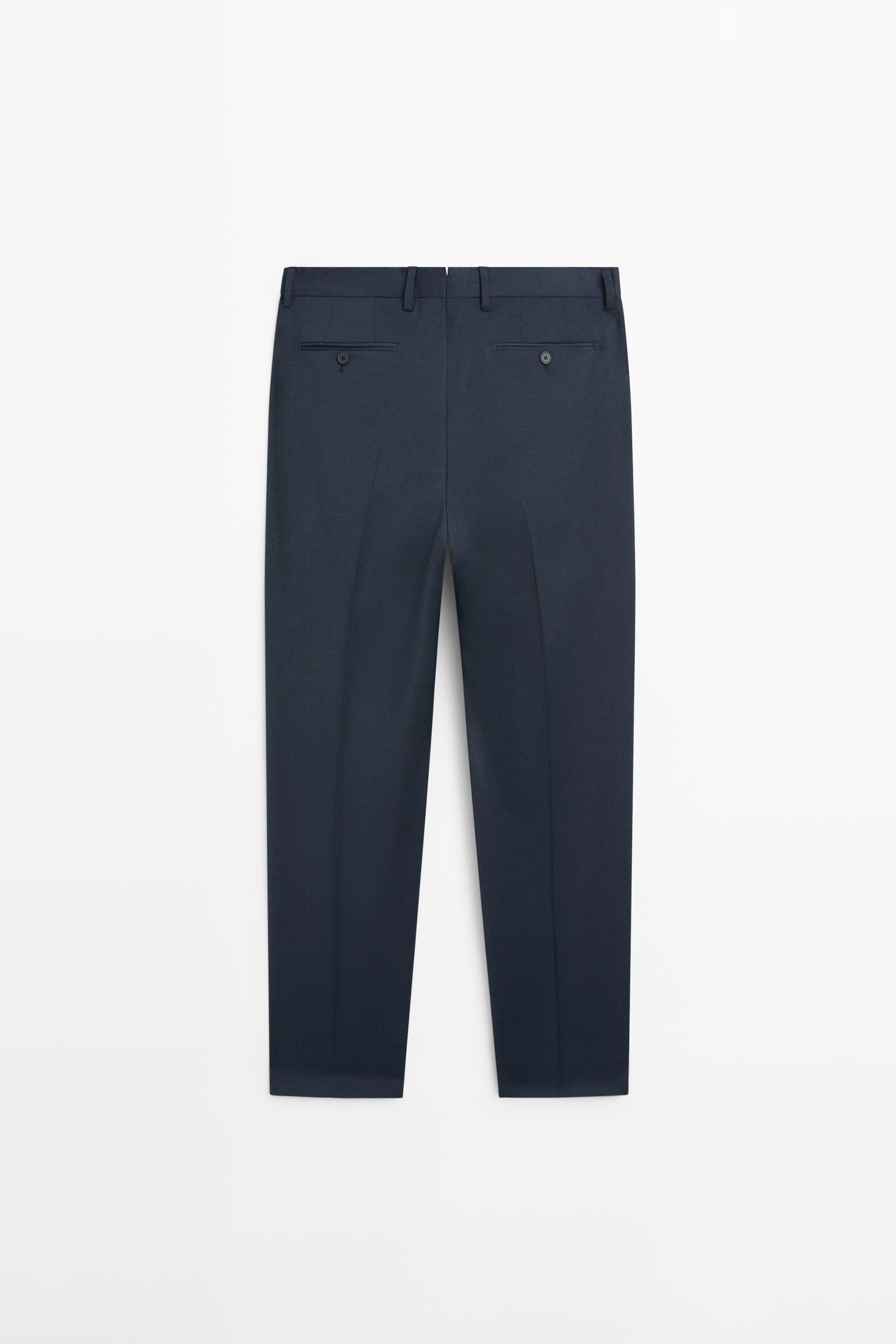 Cold wool suit trousers — BLUE