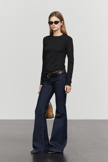 100% cotton long sleeve T-shirt — BLACK 8