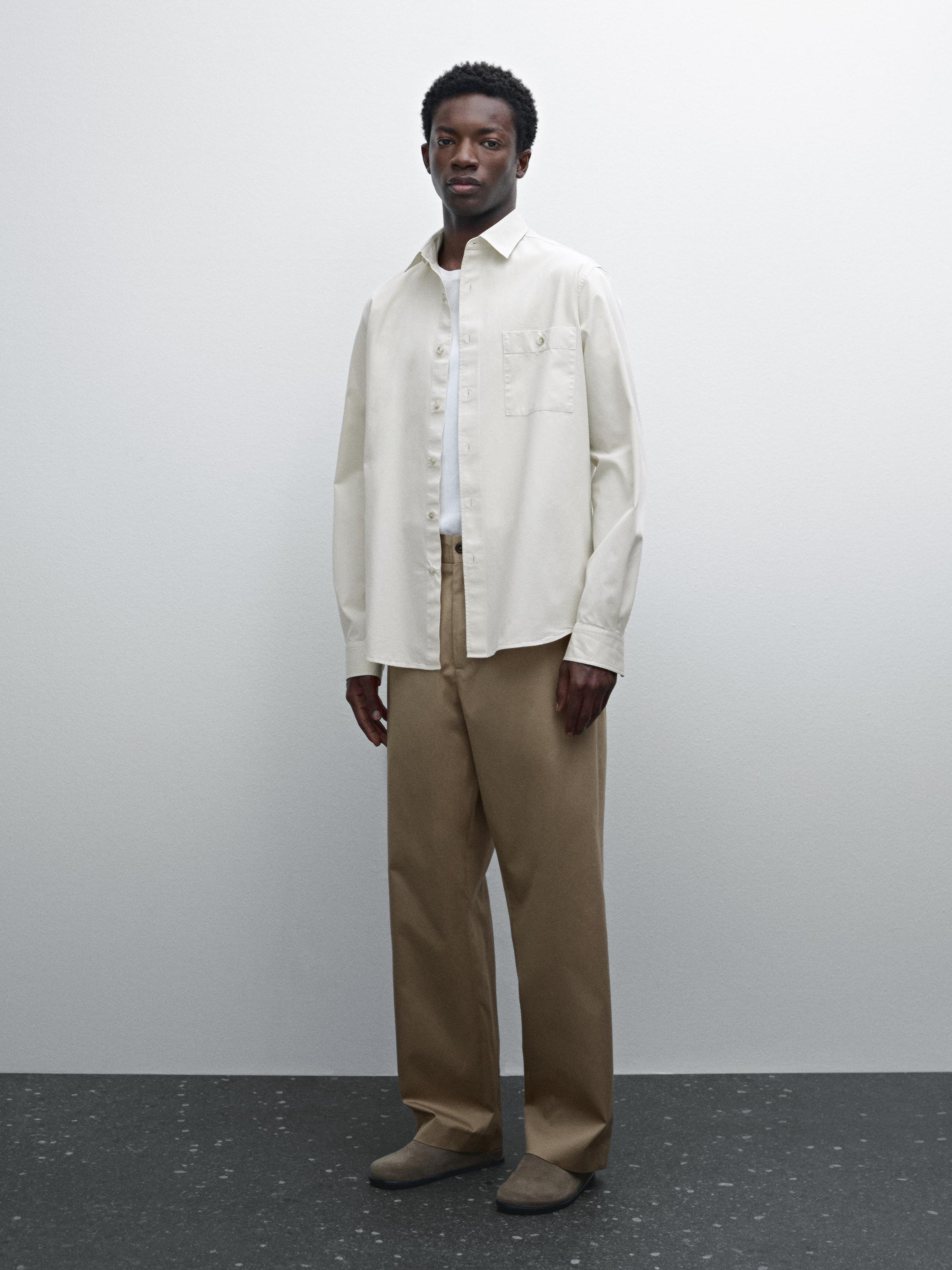 Chemise serge regular fit 100 % coton